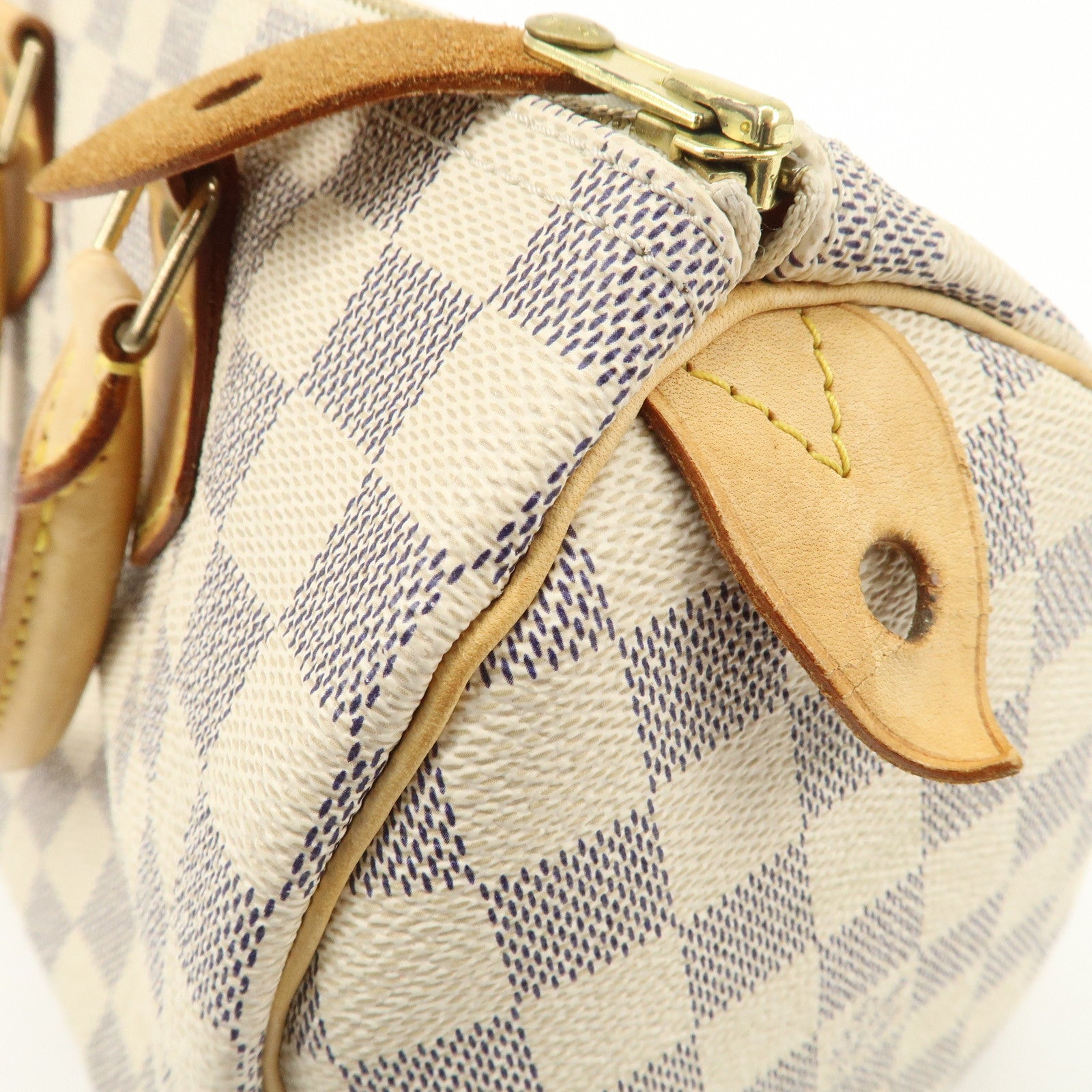 Louis Vuitton Damier Azur Speedy 25 Boston Bag Hand Bag N41534 Used