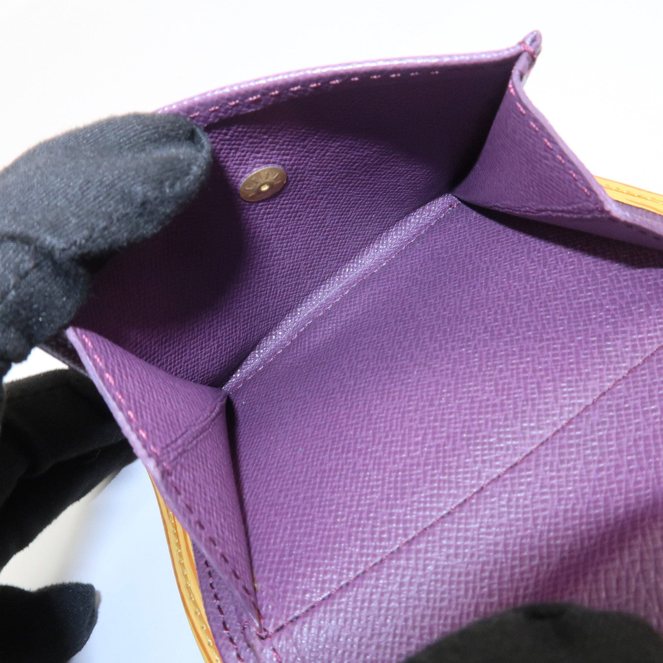 Louis Vuitton Epi Portefeuille Bié Compact Wallet Yellow M63559