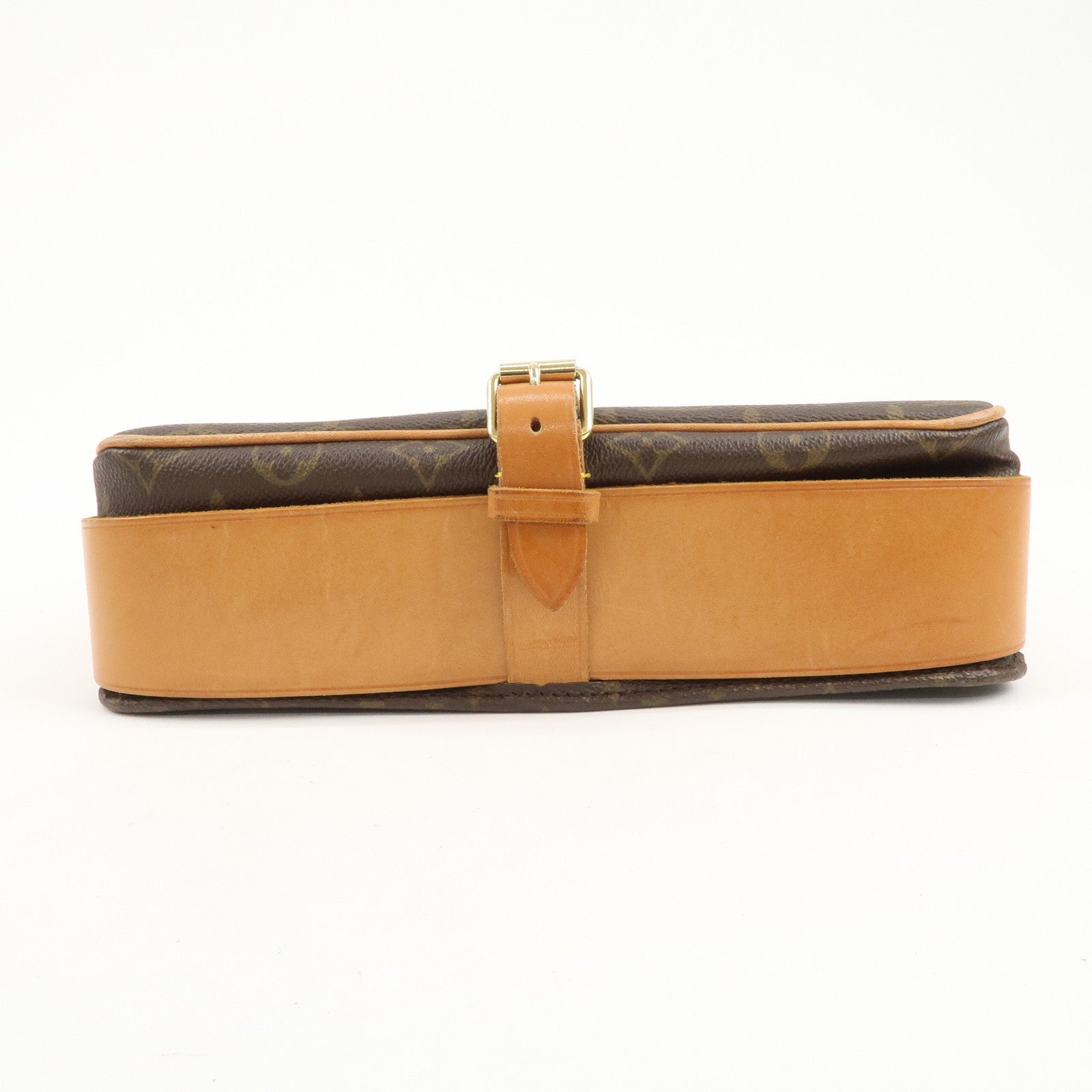 Louis Vuitton Monogram Cartouchiere GM Crossbody Bag Brown M51252