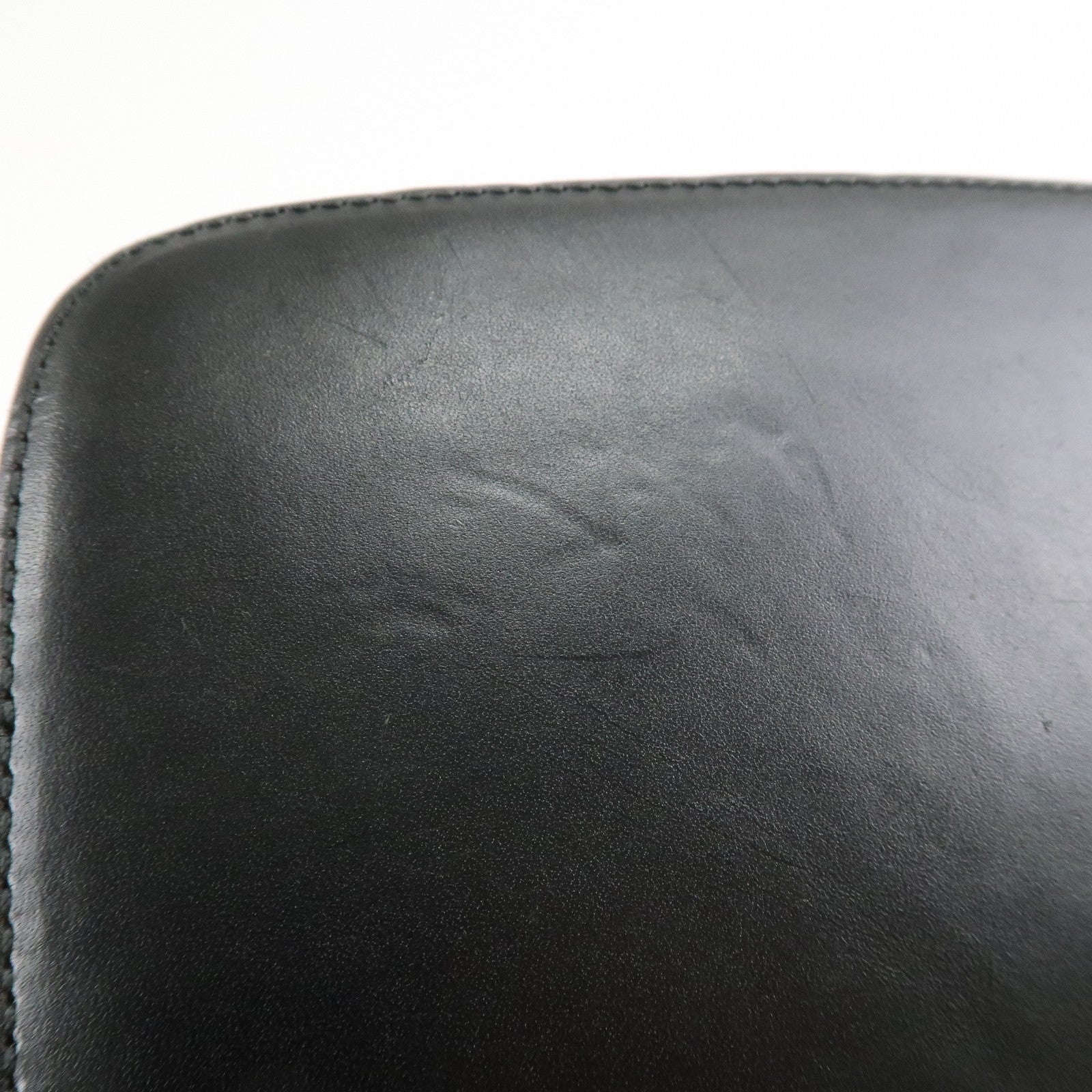 GUCCI GG Canvas Leather Shoulder Bag Black 001.3814 Used