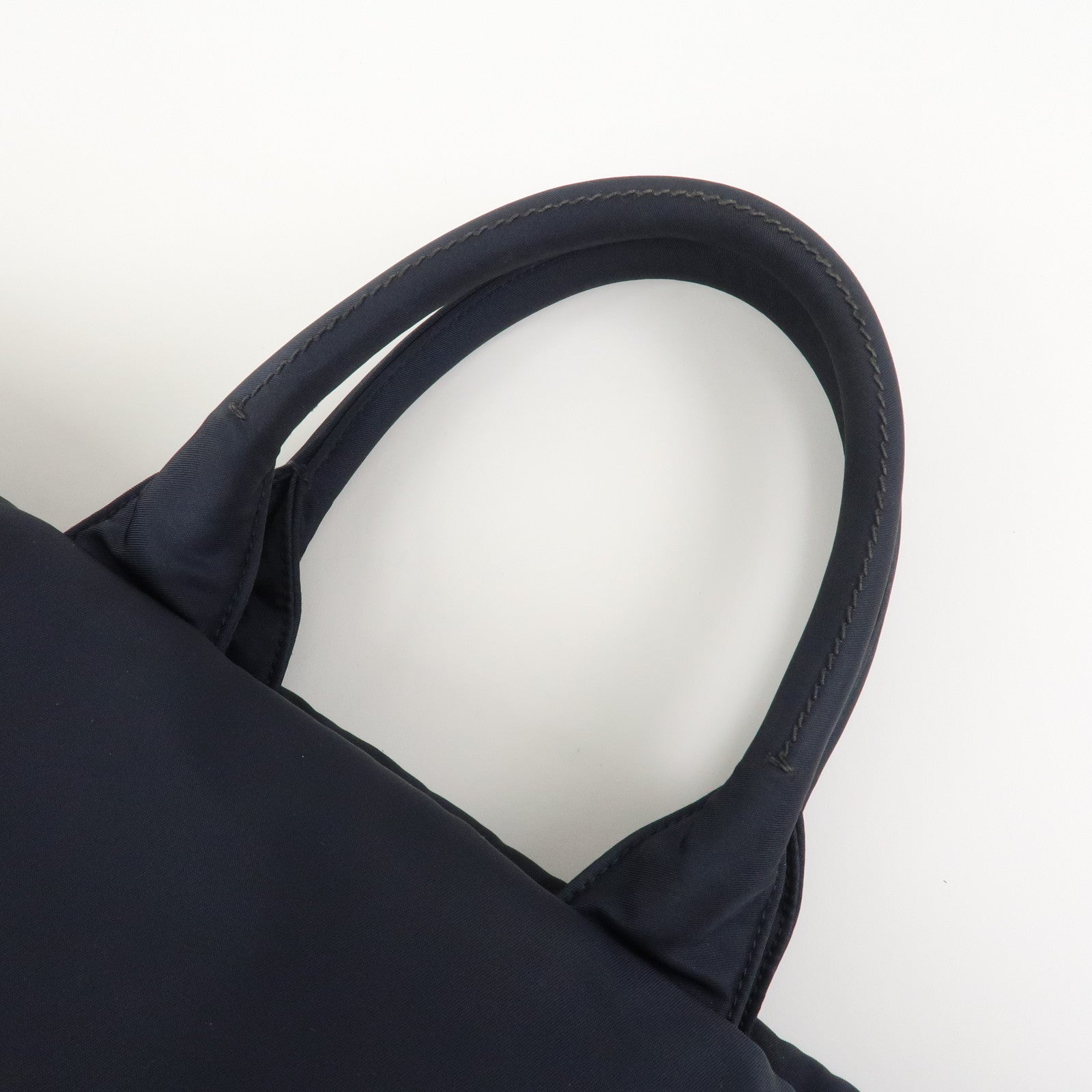 PRADA Nylon 2 Way Bag Hand Bag Shoulder Bag Black Navy BR4521