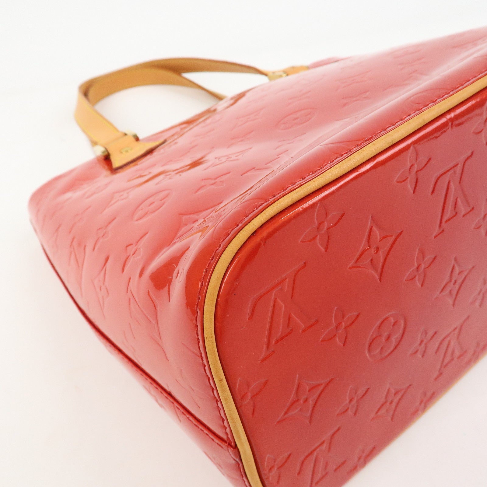 Louis Vuitton Monogram Vernis Leather Houston Hand Bag RougeM91092