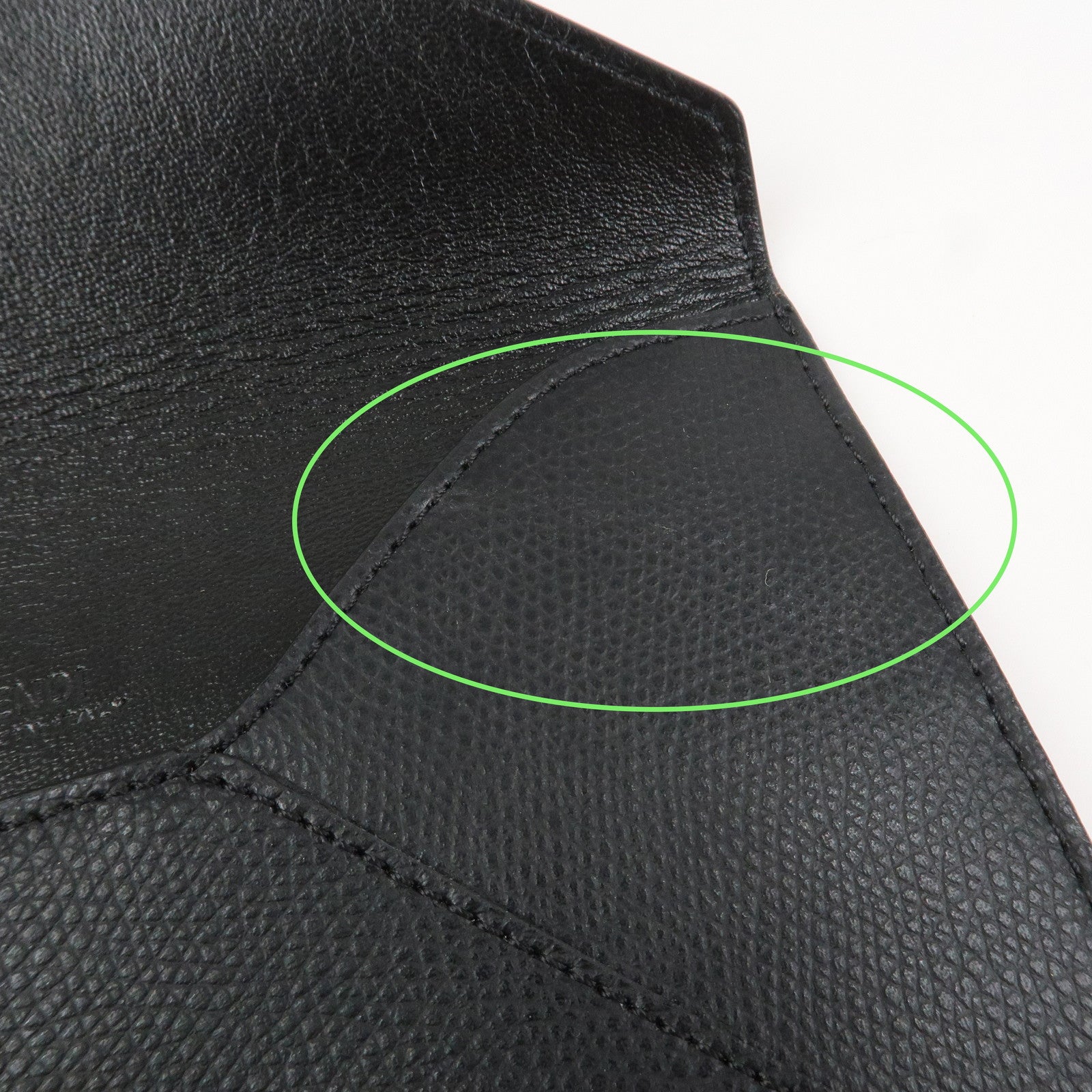 FENDI F IS FENDI Logo Leather Pouch Envelope Case Black 8N0151