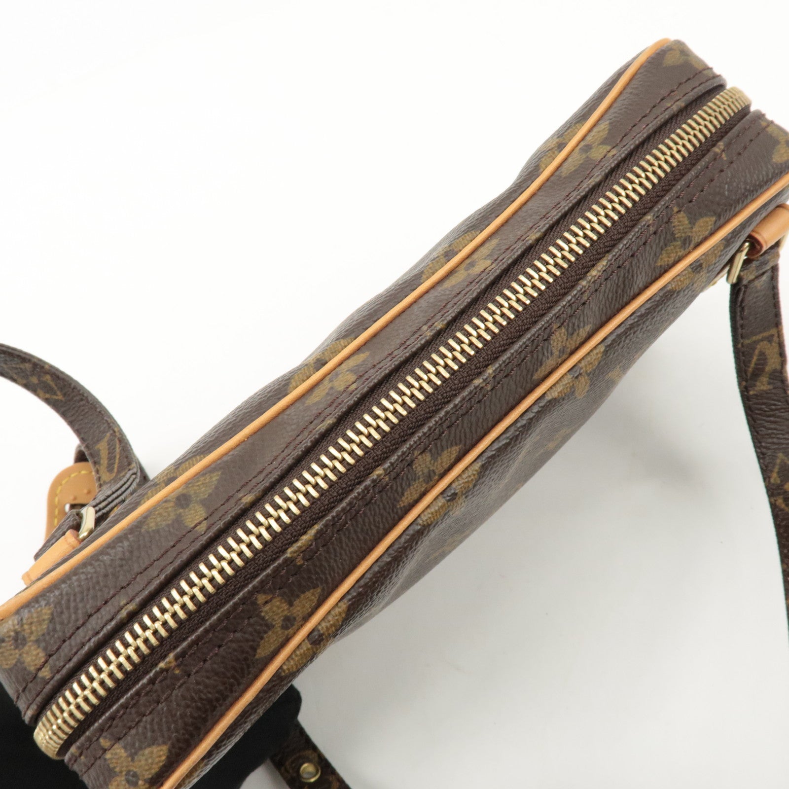 Louis Vuitton Monogram Pochette Marly Bandouliere Bag Brown M51828 Used