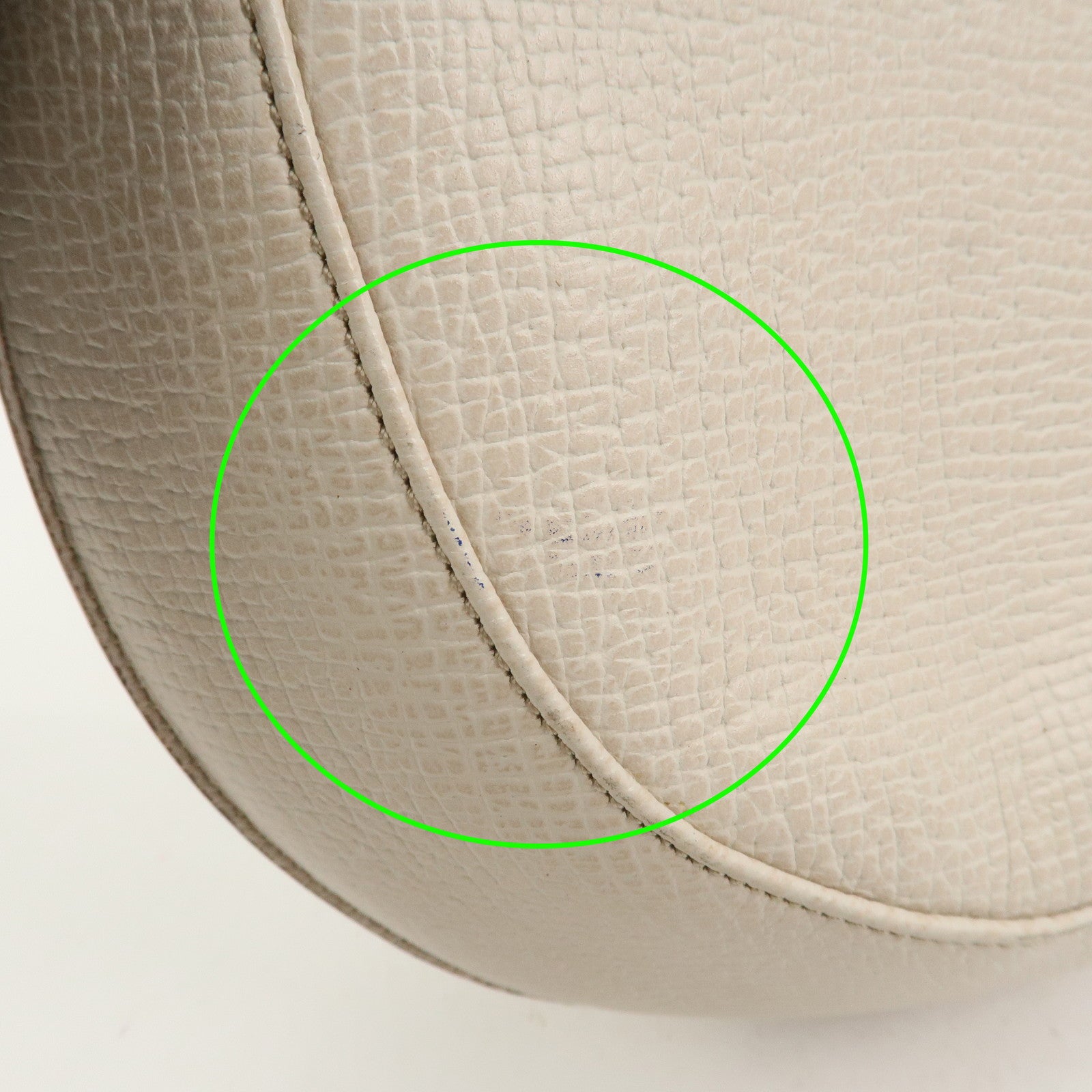 LOEWE Logo Leather 2Way Shoulder Bag Hand Bag Ivory