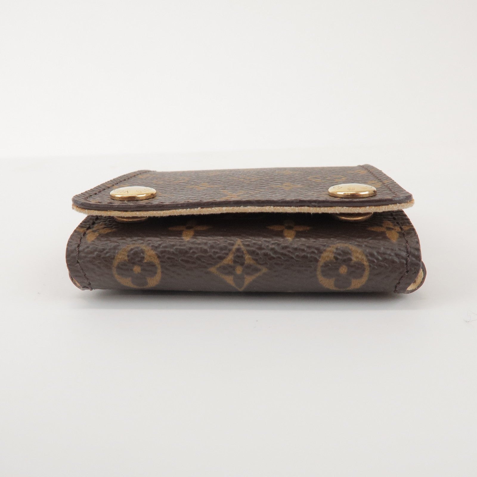 Louis Vuitton Monogram Set of 2 Necklace Case Jewelry Case Brown