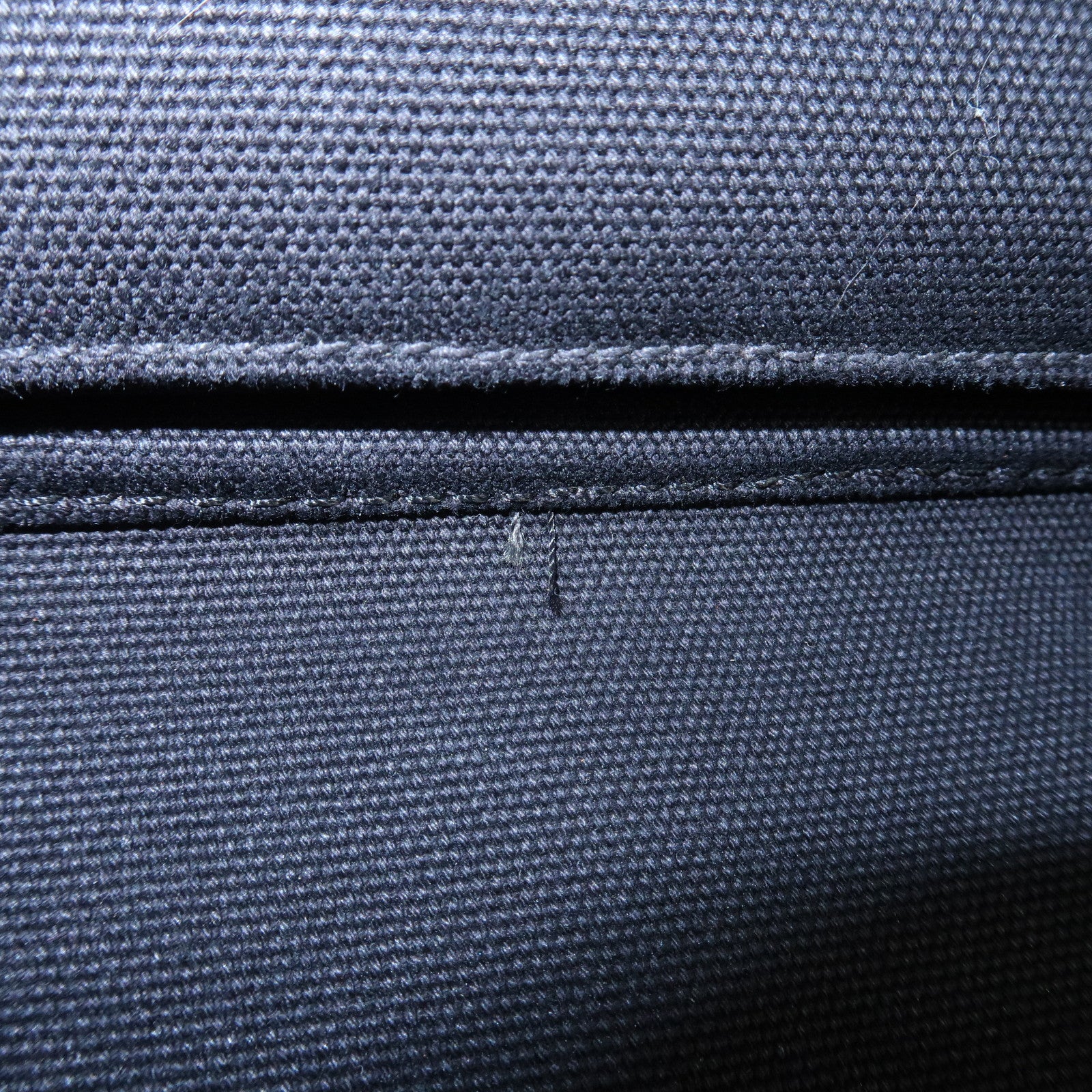 PRADA Canapa Mini Canvas 2Way Hand Bag Tote Bag Black 1BG439 Used