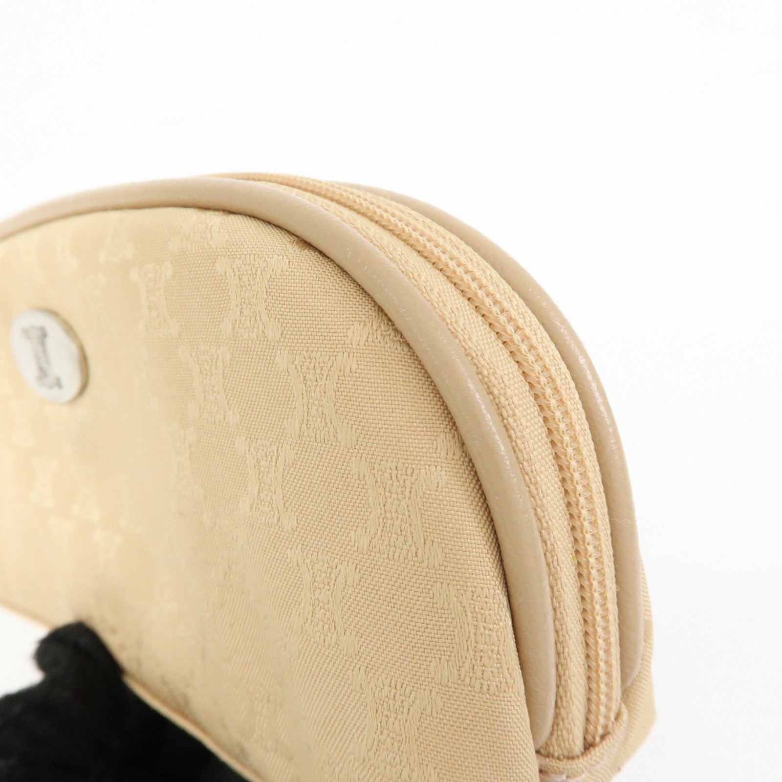 CELINE Macadam Set of 2 Sunglasses Case Handkerchief Beige Blue