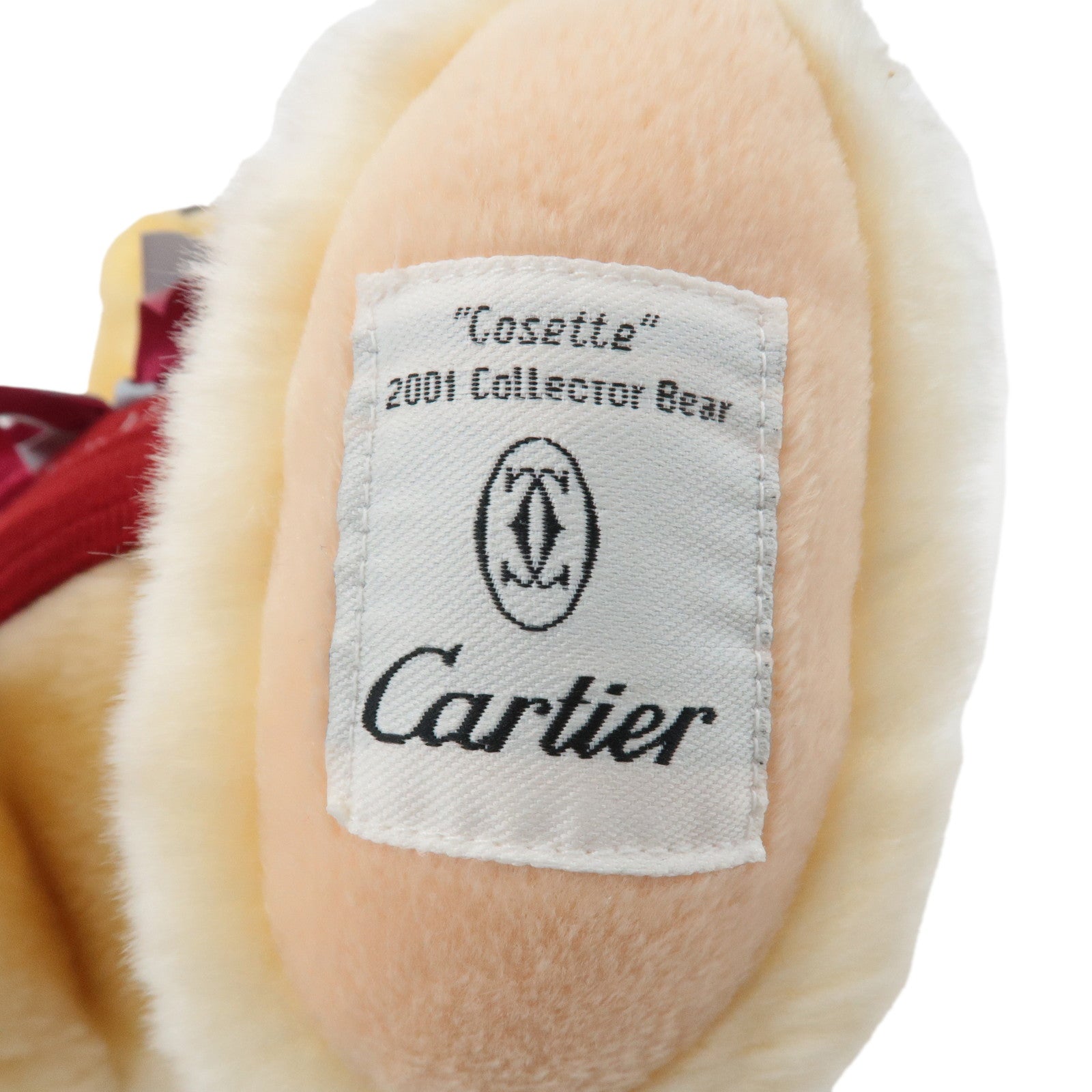 Cartier Vintage Polyester Teddy Bear Collection 2001 Edition Used