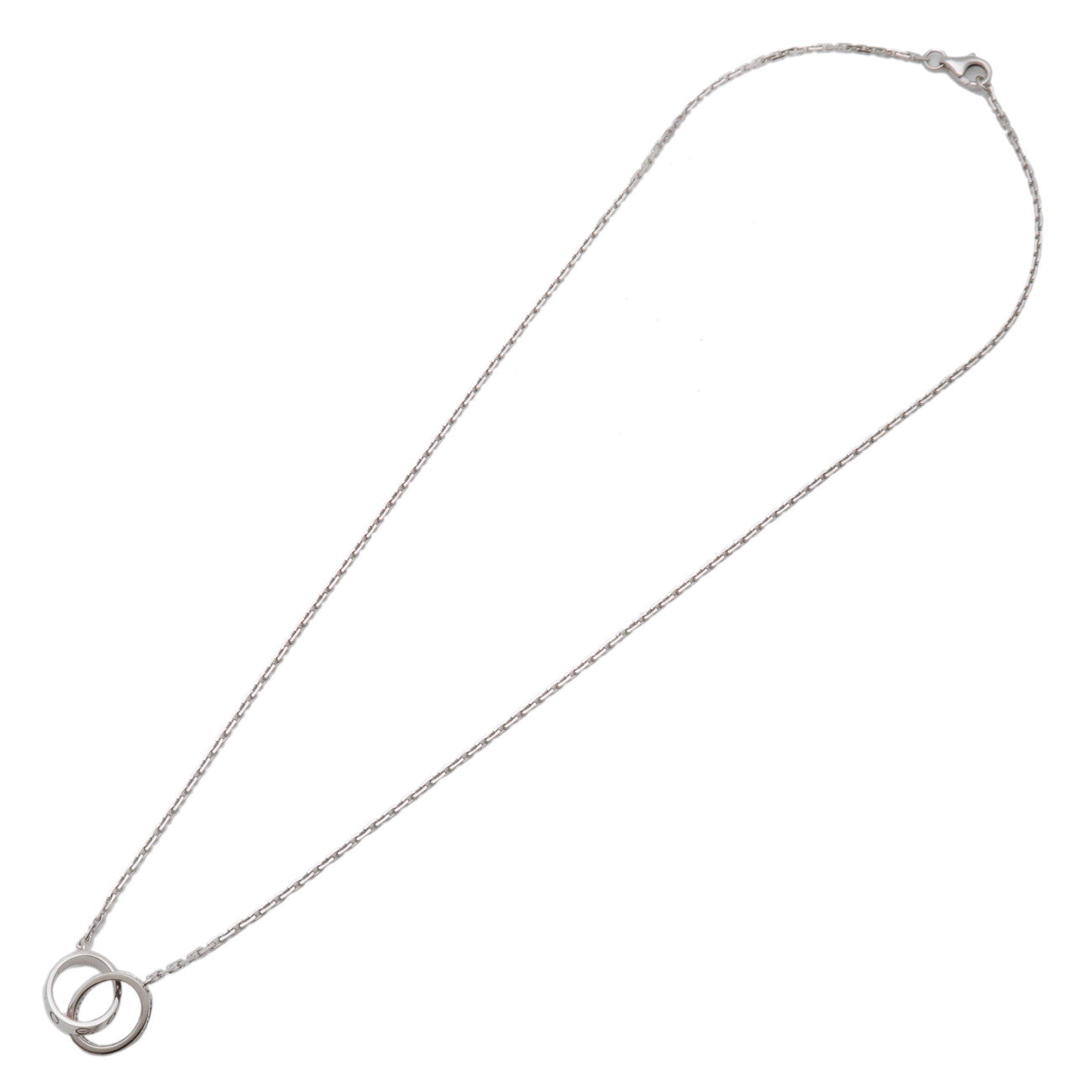 Cartier Baby Love Diamond Necklace K18 750WG White Gold