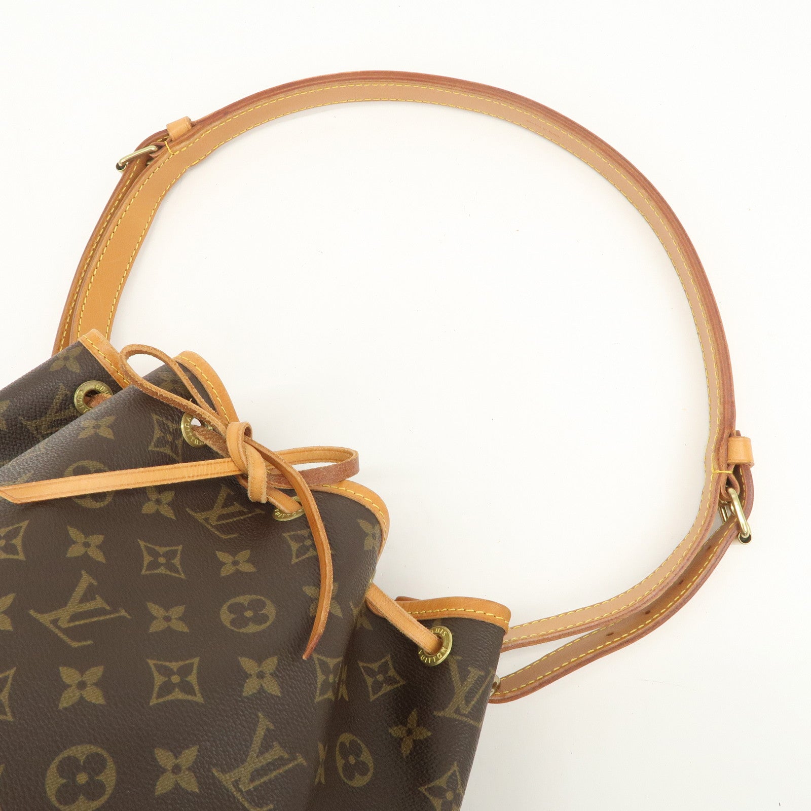 Louis Vuitton Monogram Petit Noe Shoulder Bag Brown M42226