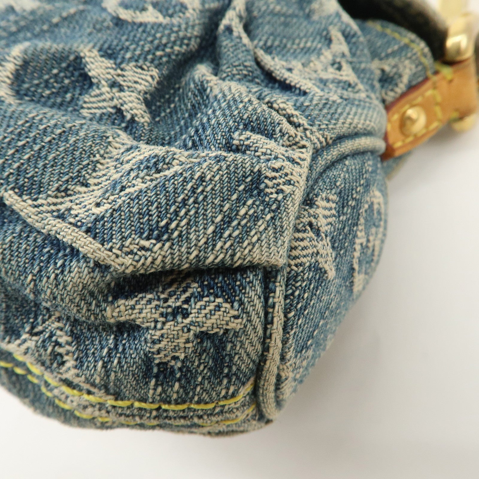 Louis Vuitton Monogram Denim Mini Pleaty Shoulder Bag M95050