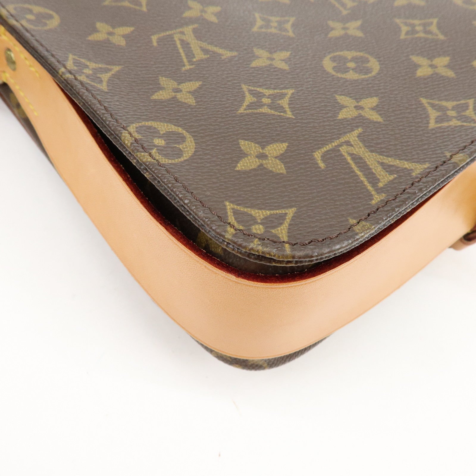 Louis Vuitton Monogram Cartouchiere GM Shoulder Bag Brown M51252