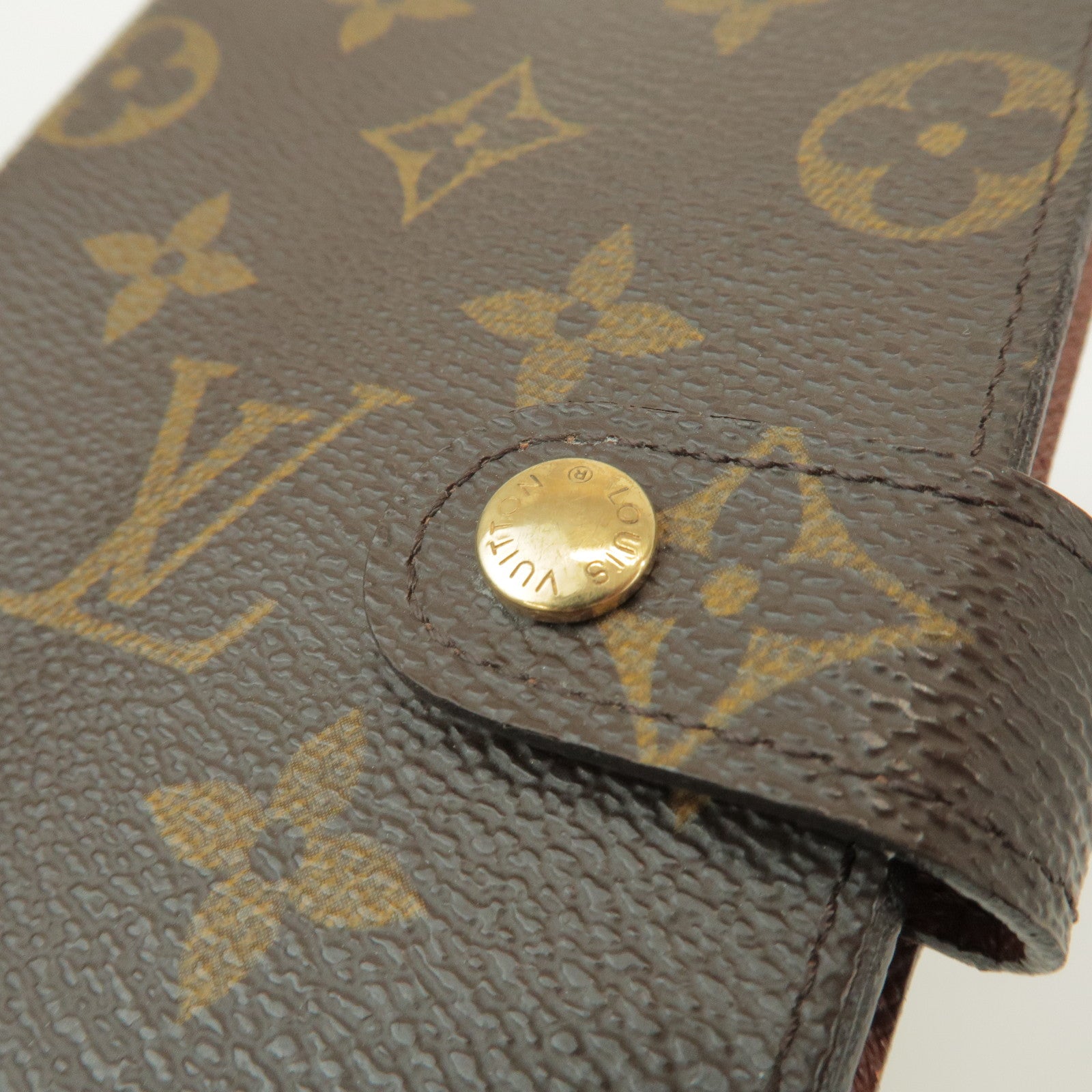 Louis Vuitton Monogram Agenda PM Planner Cover Brown R20005