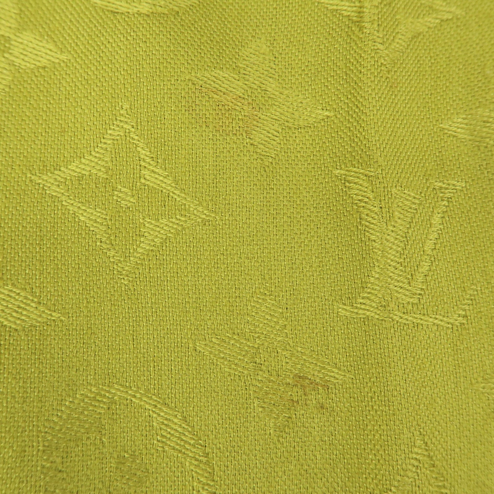 Louis Vuitton Monogrm Silk Wool Scarf Shawl Anis Green M71326