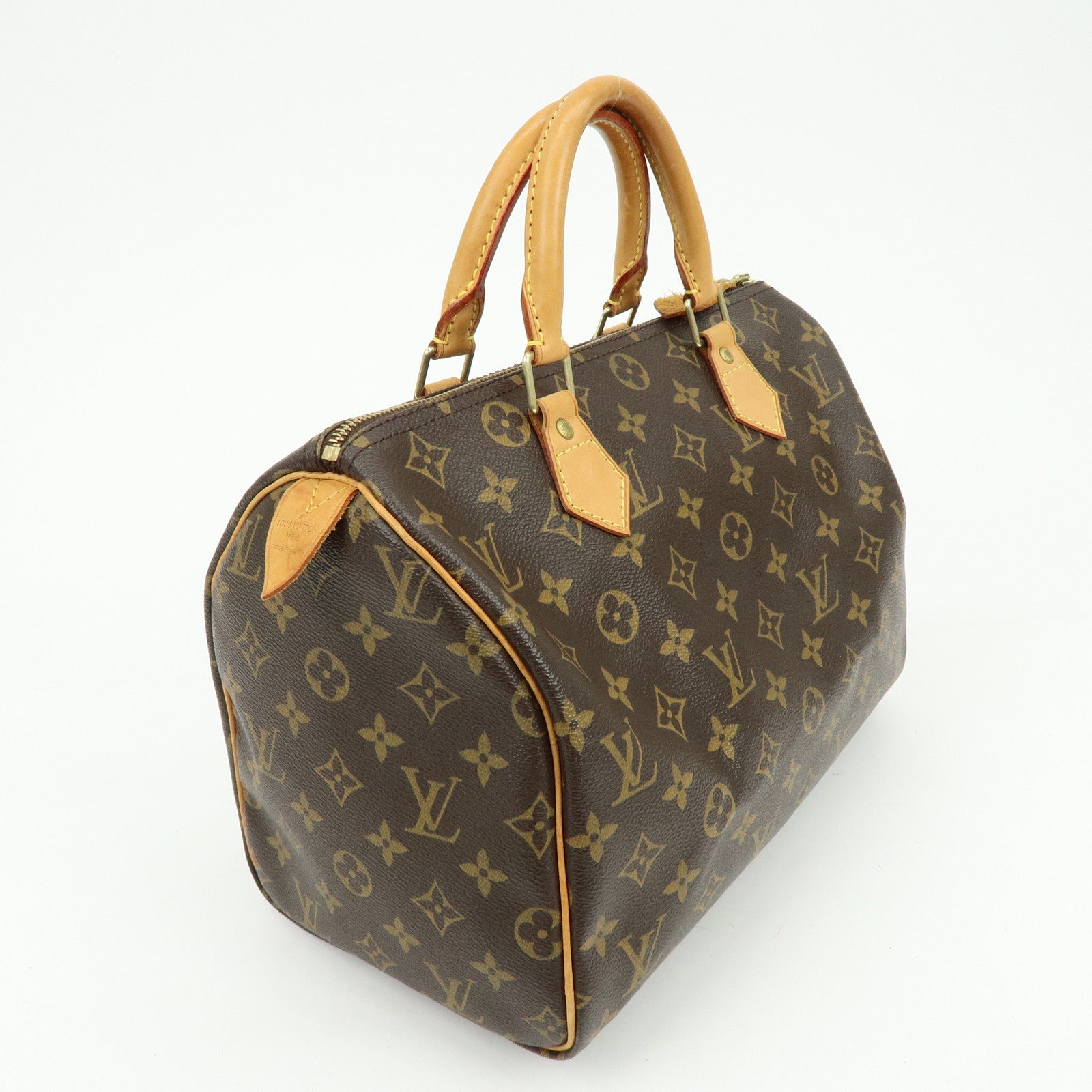 Louis Vuitton Monogram Speedy 30 Boston Bag Hand Bag Brown M41526