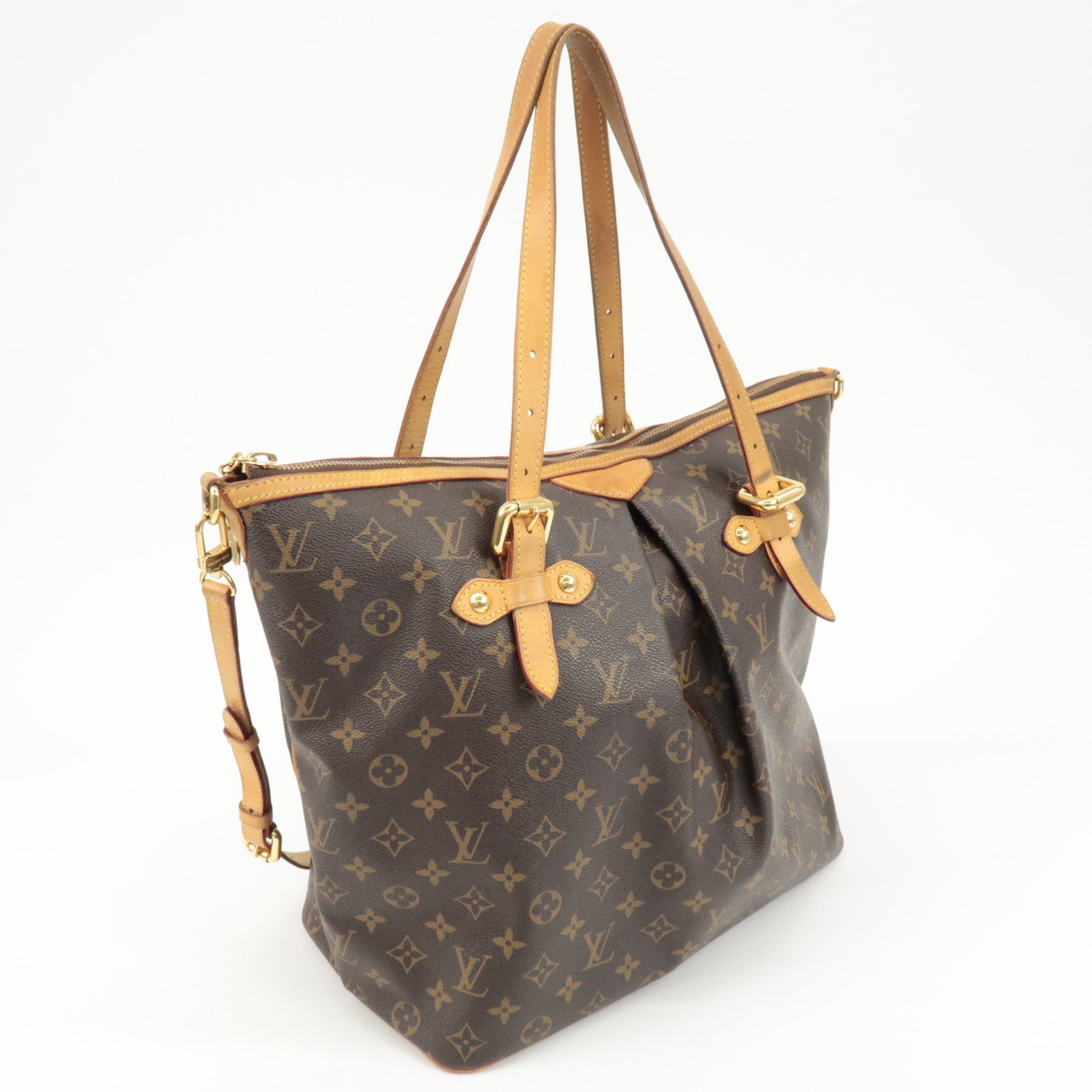 Louis Vuitton Monogram Palermo GM 2Way Hand Bag Brown M40146 Used