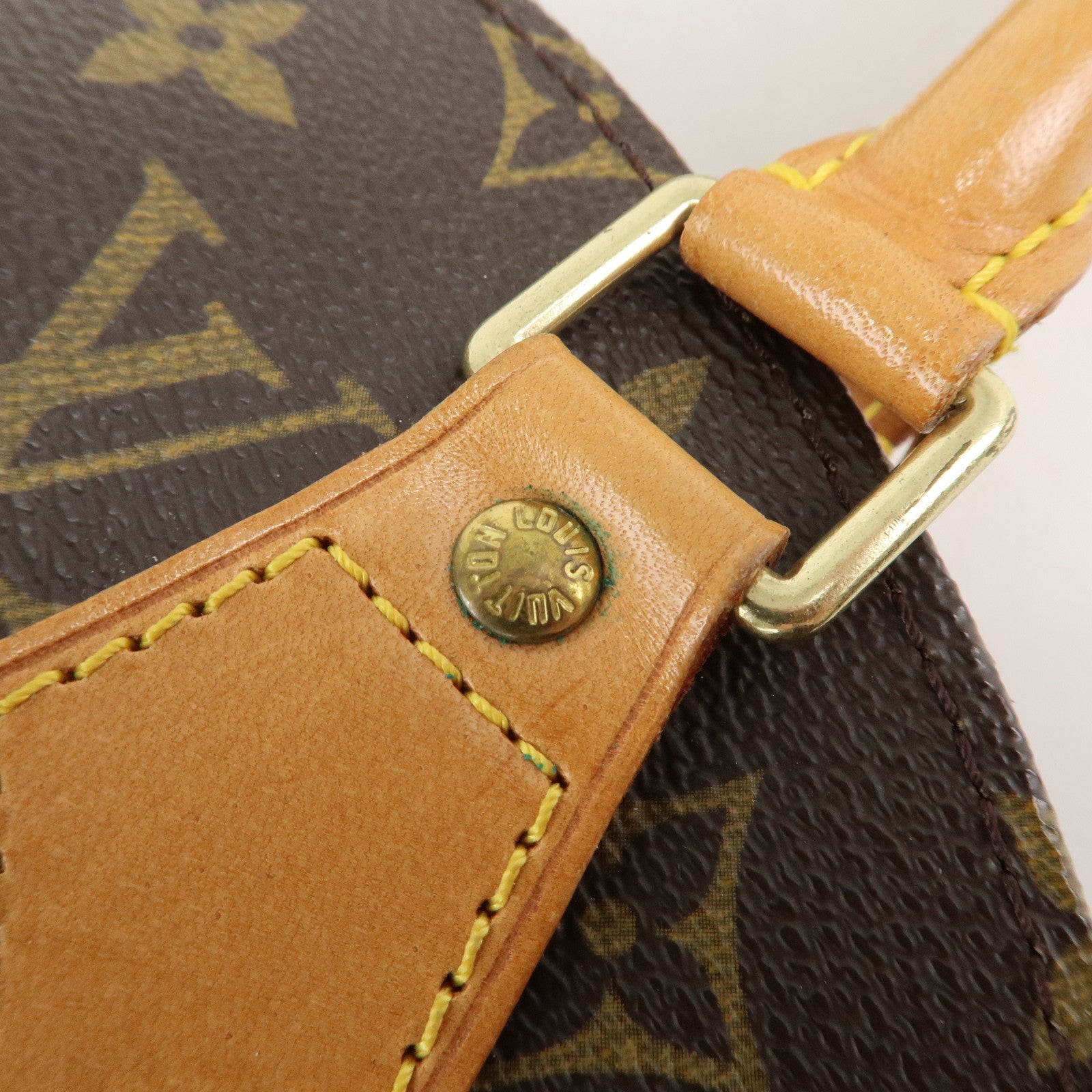 Louis Vuitton Monogram Canvas Ellipse PM Hand Bag Brown M51127 Used
