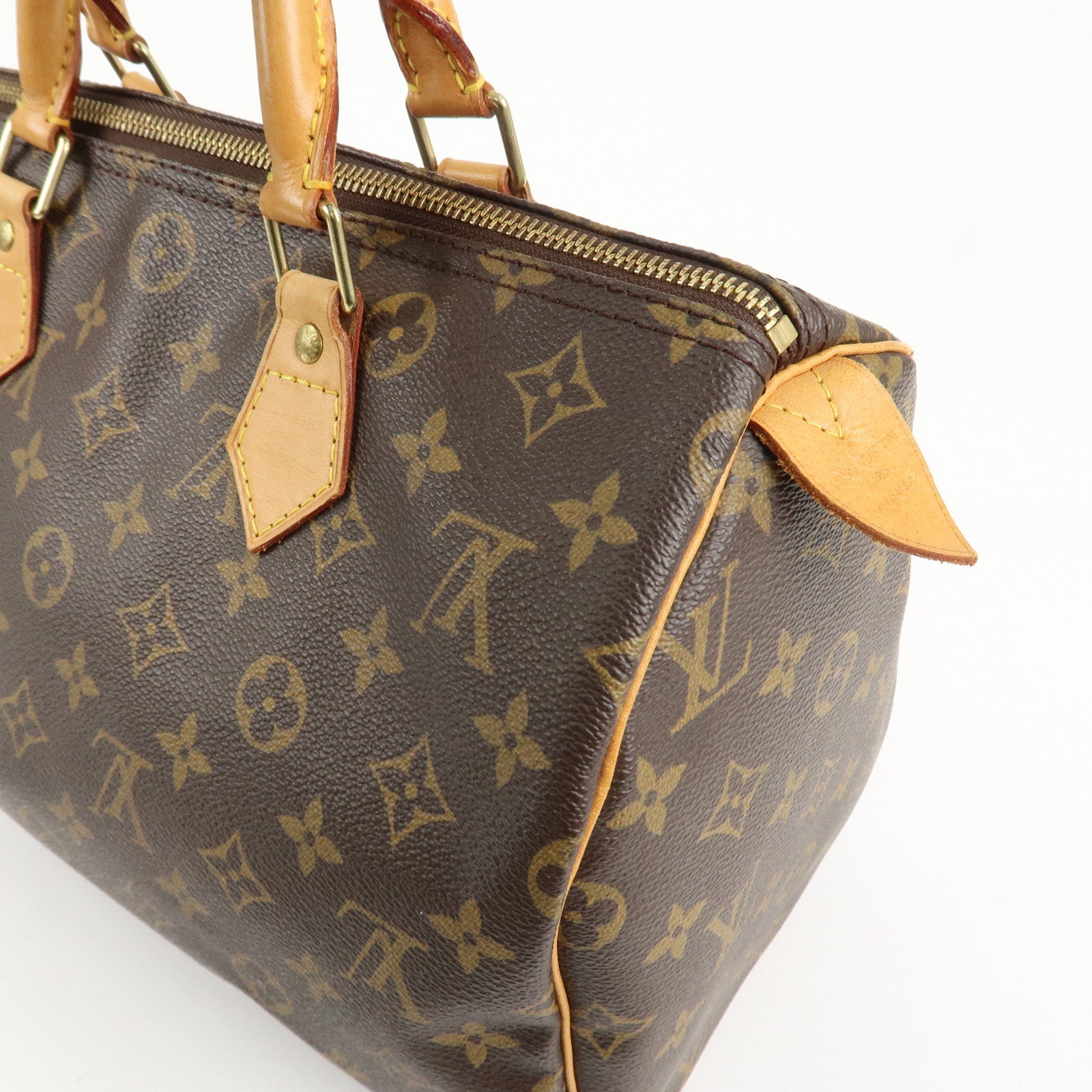 Louis Vuitton Monogram Speedy 30 Hand Bag Boston Bag M41526 Used
