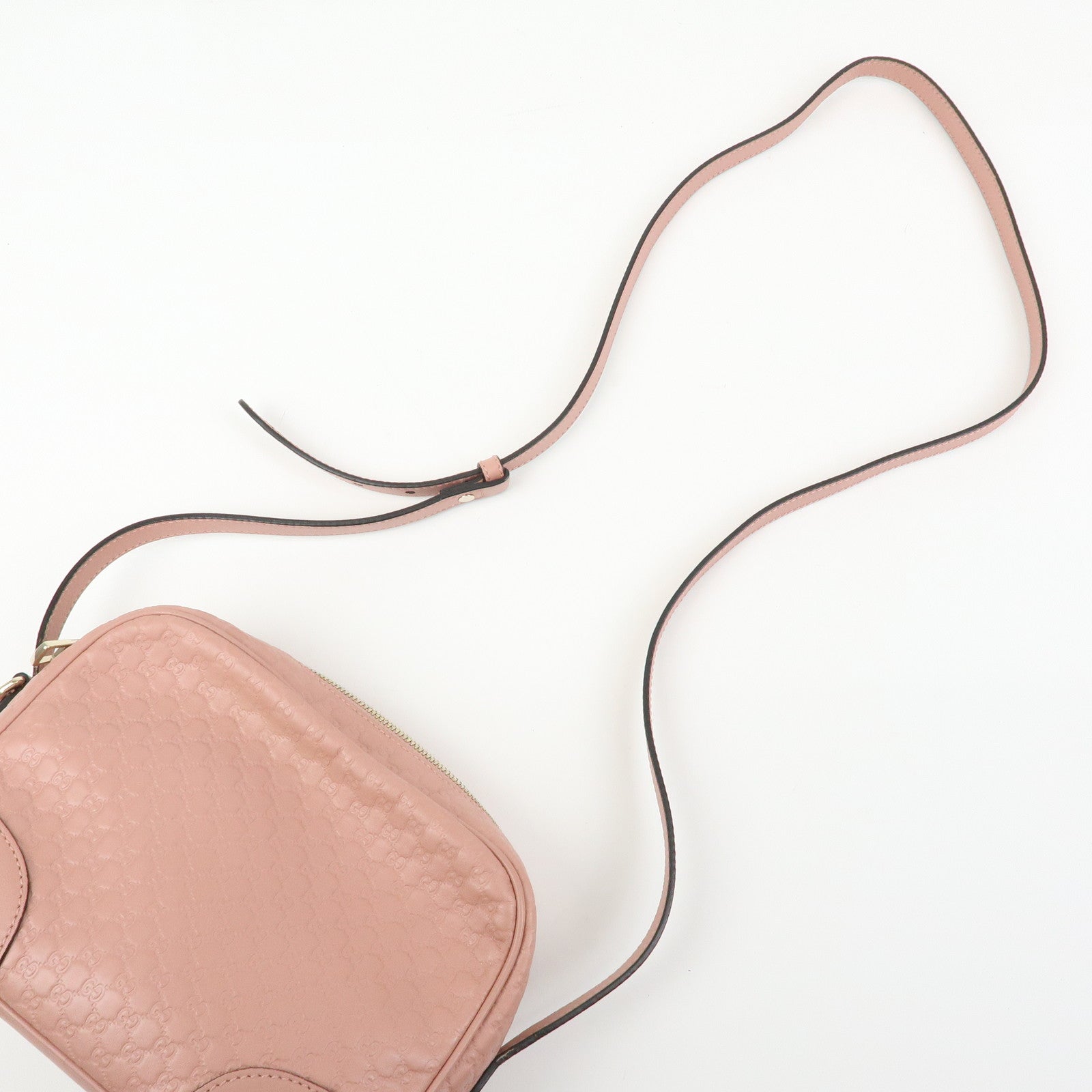GUCCI Interlocking G Microguccissima Shoulder Bag Pink 449413