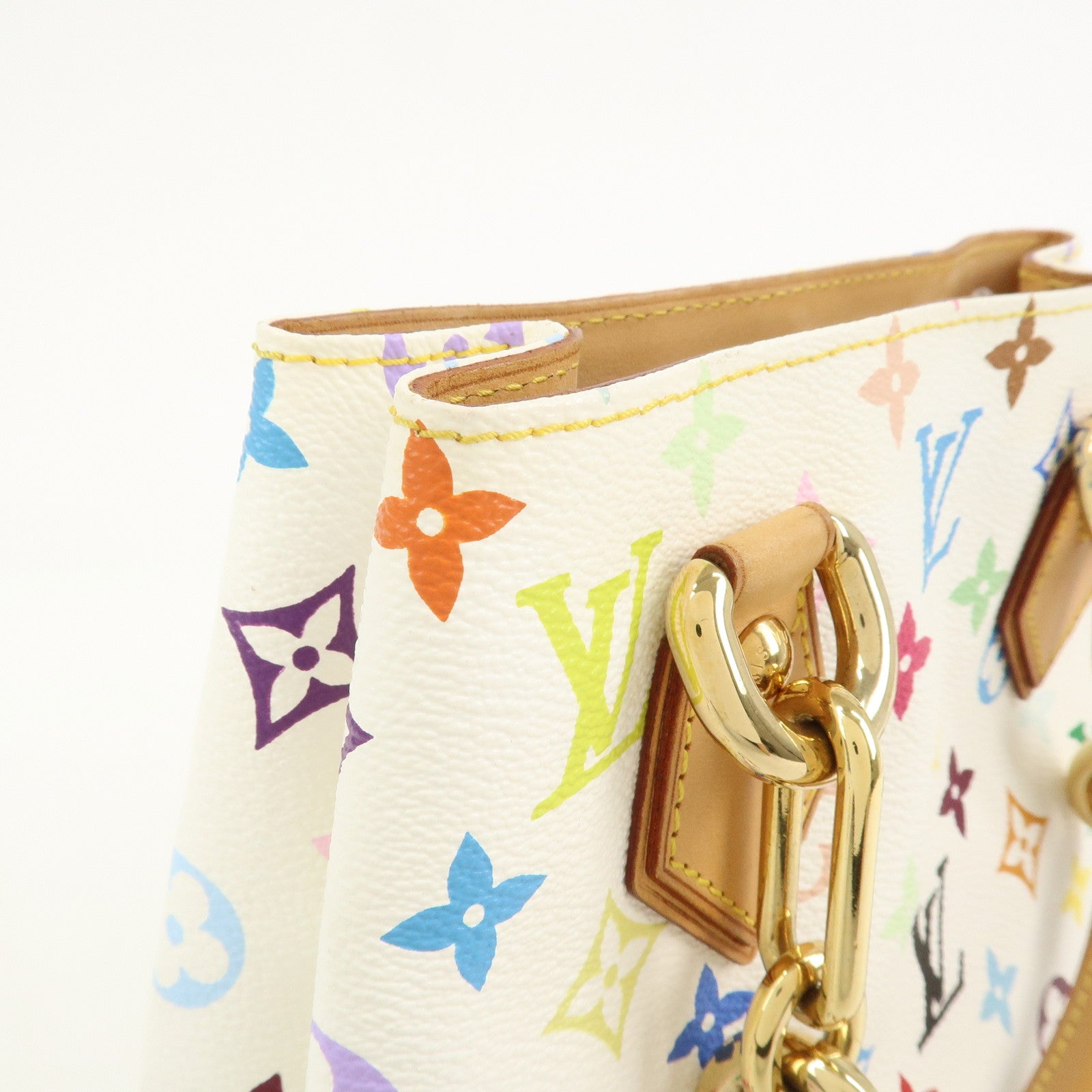 Louis Vuitton Monogram Multicolor Audra Hand Bag Blanc M40047