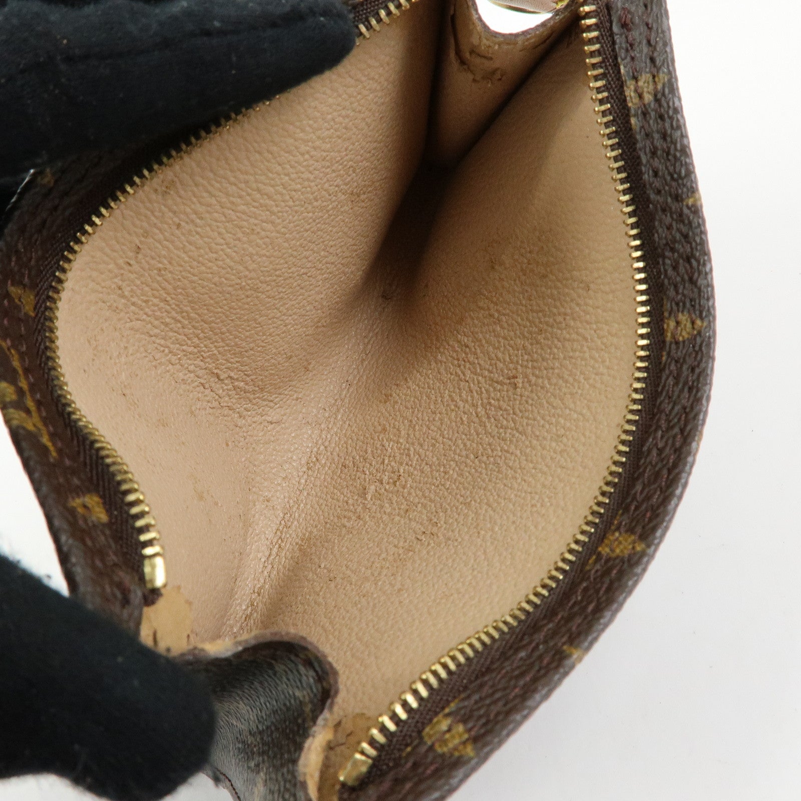 Louis Vuitton Set of 2 Monogram Canvas Bucket PM Pouch Brown
