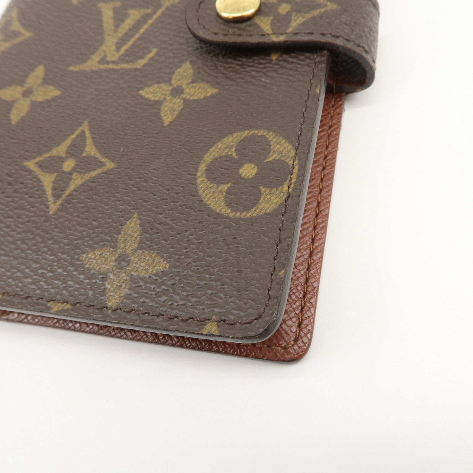 Louis Vuitton Monogram Agenda PM Planner Cover Brown R20005