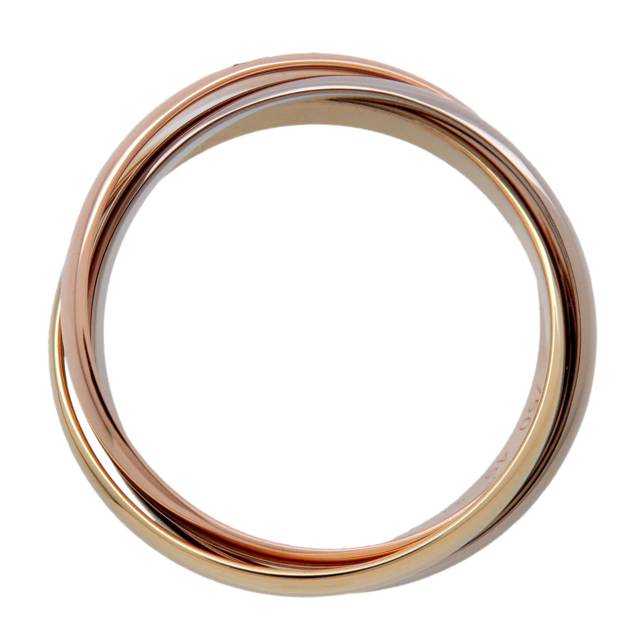 Cartier Trinity Ring SM #49 K18 750YG/PG/WG US5 EU49 HK11