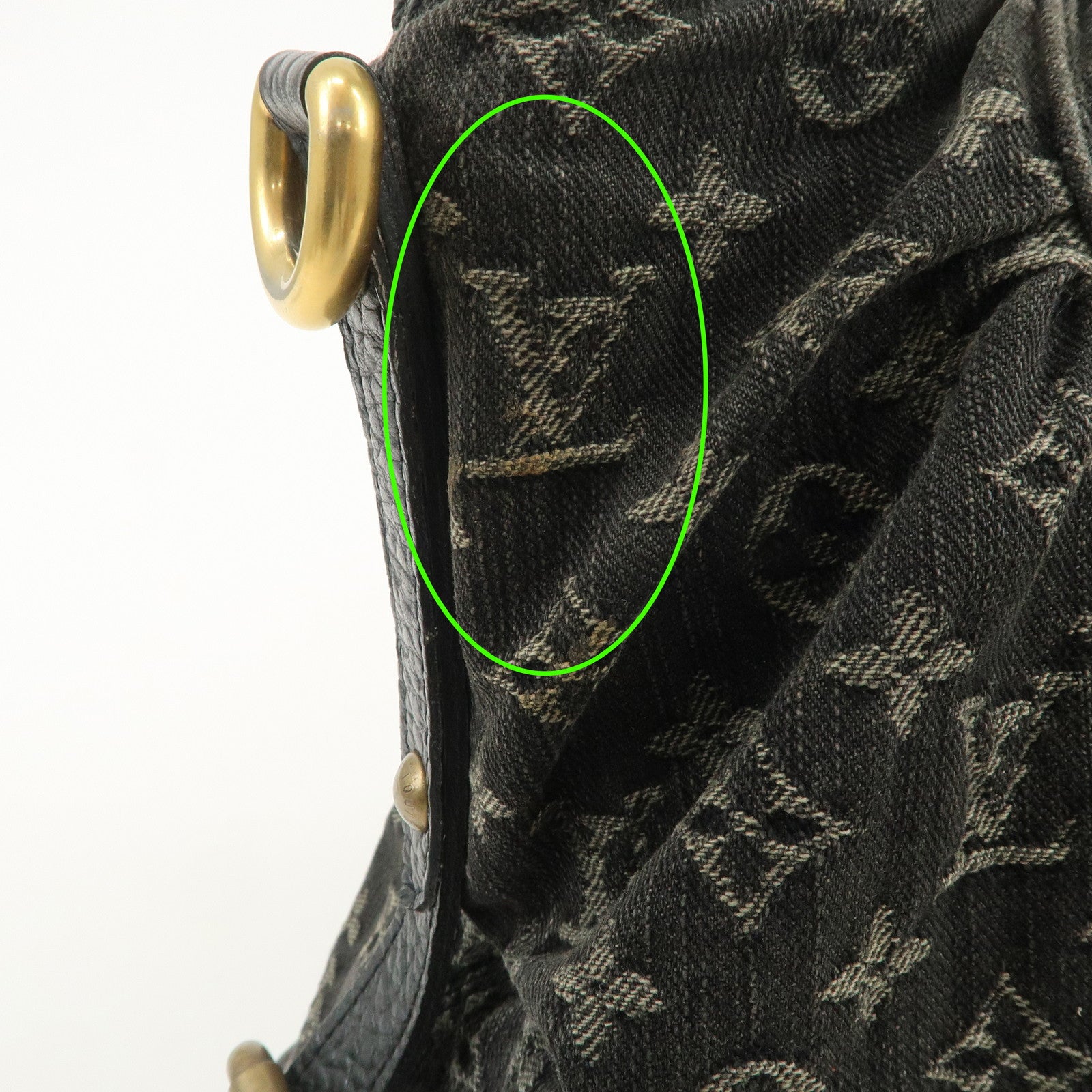 Louis Vuitton Monogram Denim Neo Cabby MM 2Way Bag Noir M95351