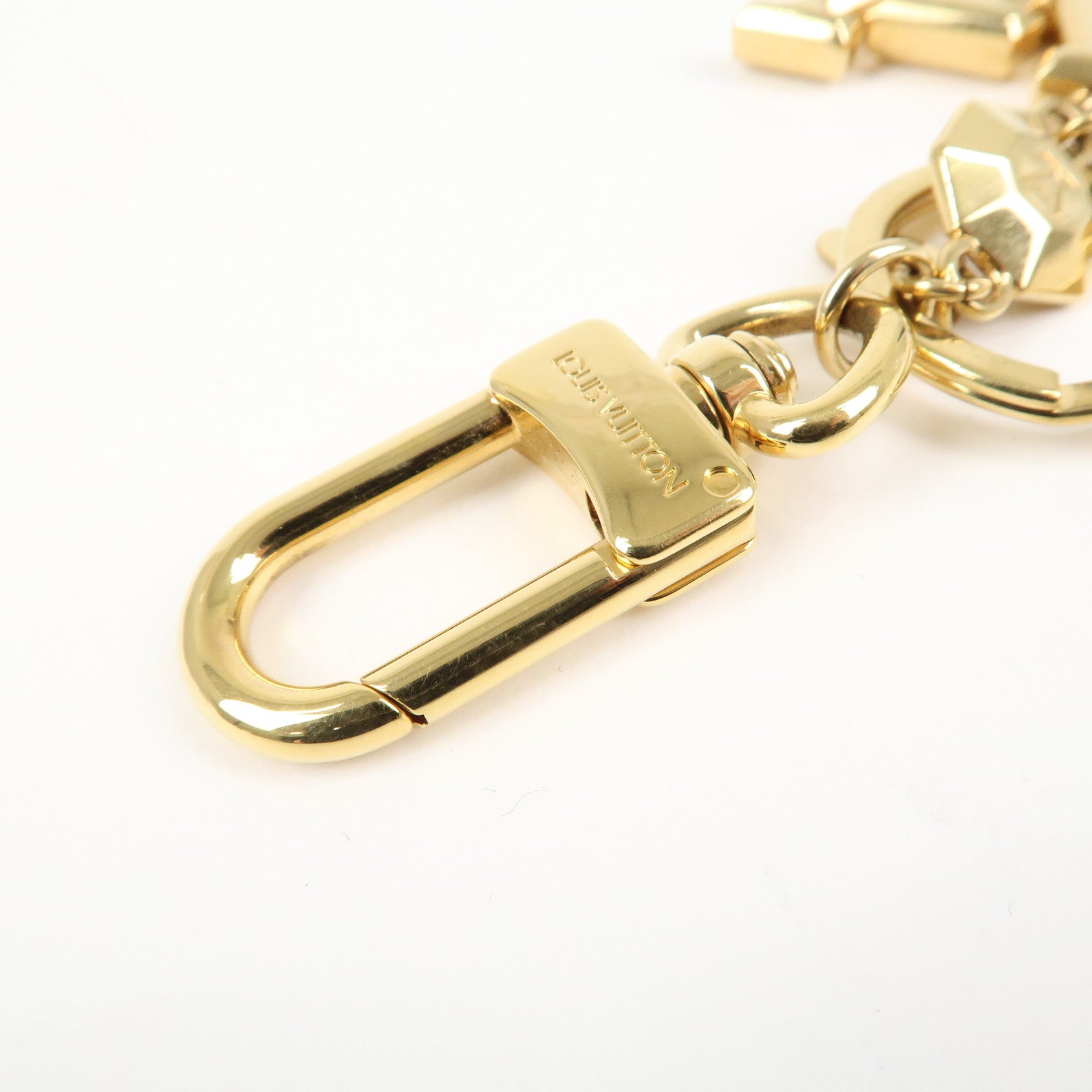 Louis Vuitton LV Facettes Porte Cles Key Chain Bag Charm M65216 Used