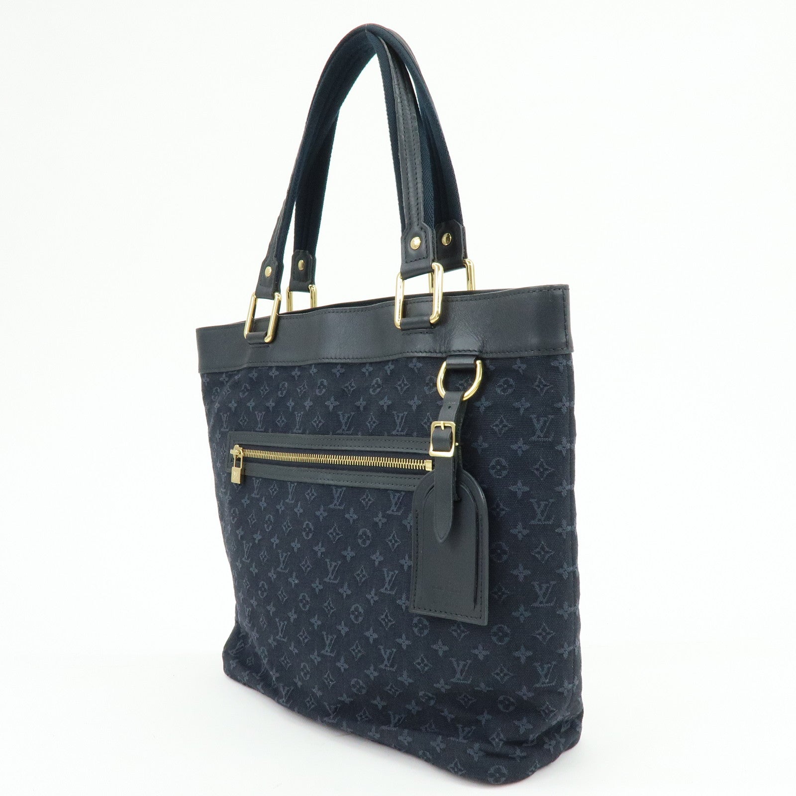 Louis Vuitton Monogram Mini Canvas Lucille GM Tote Bag Blue M92679