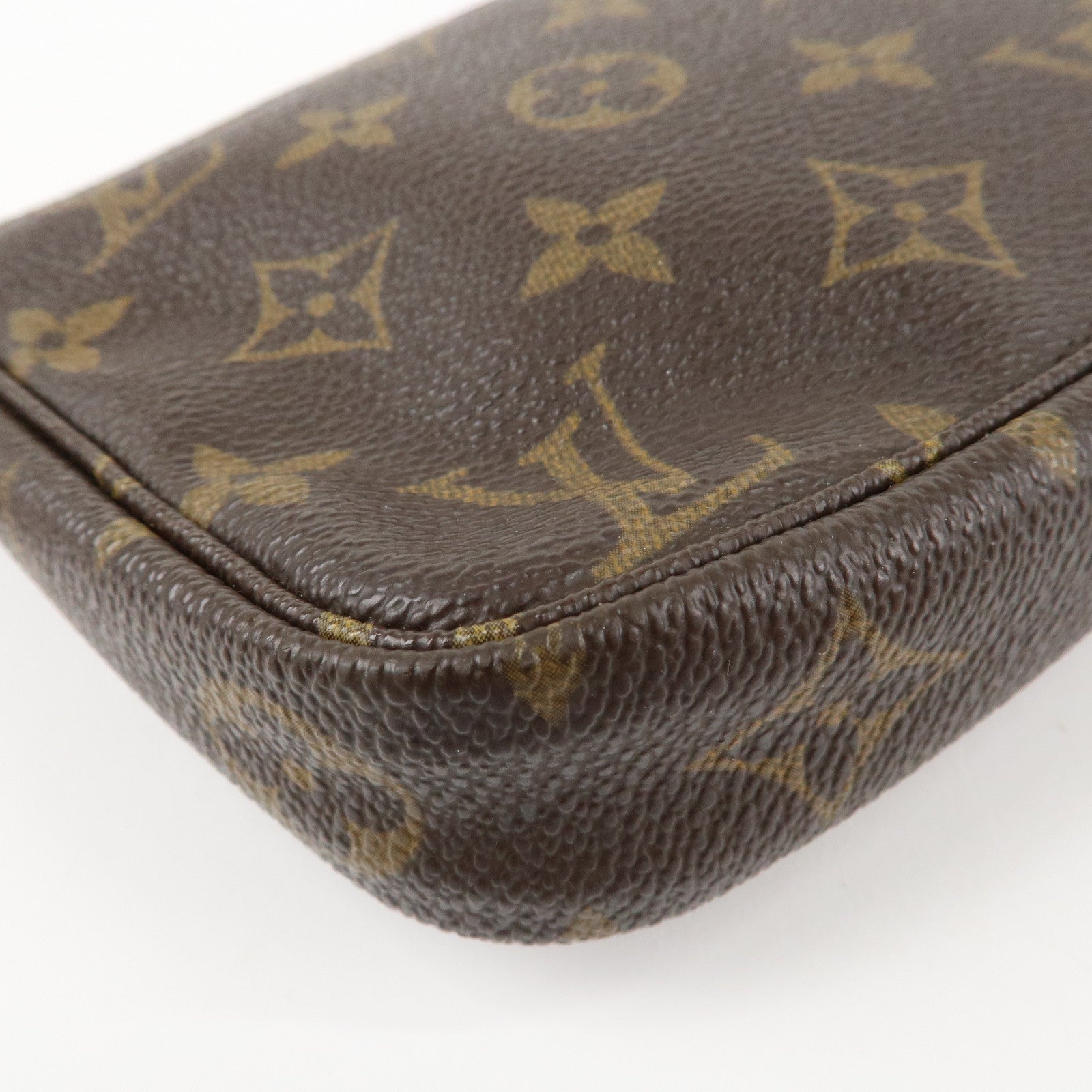Louis Vuitton Monogram Pochette Accessoires Hand Bag Brown M51980 Used
