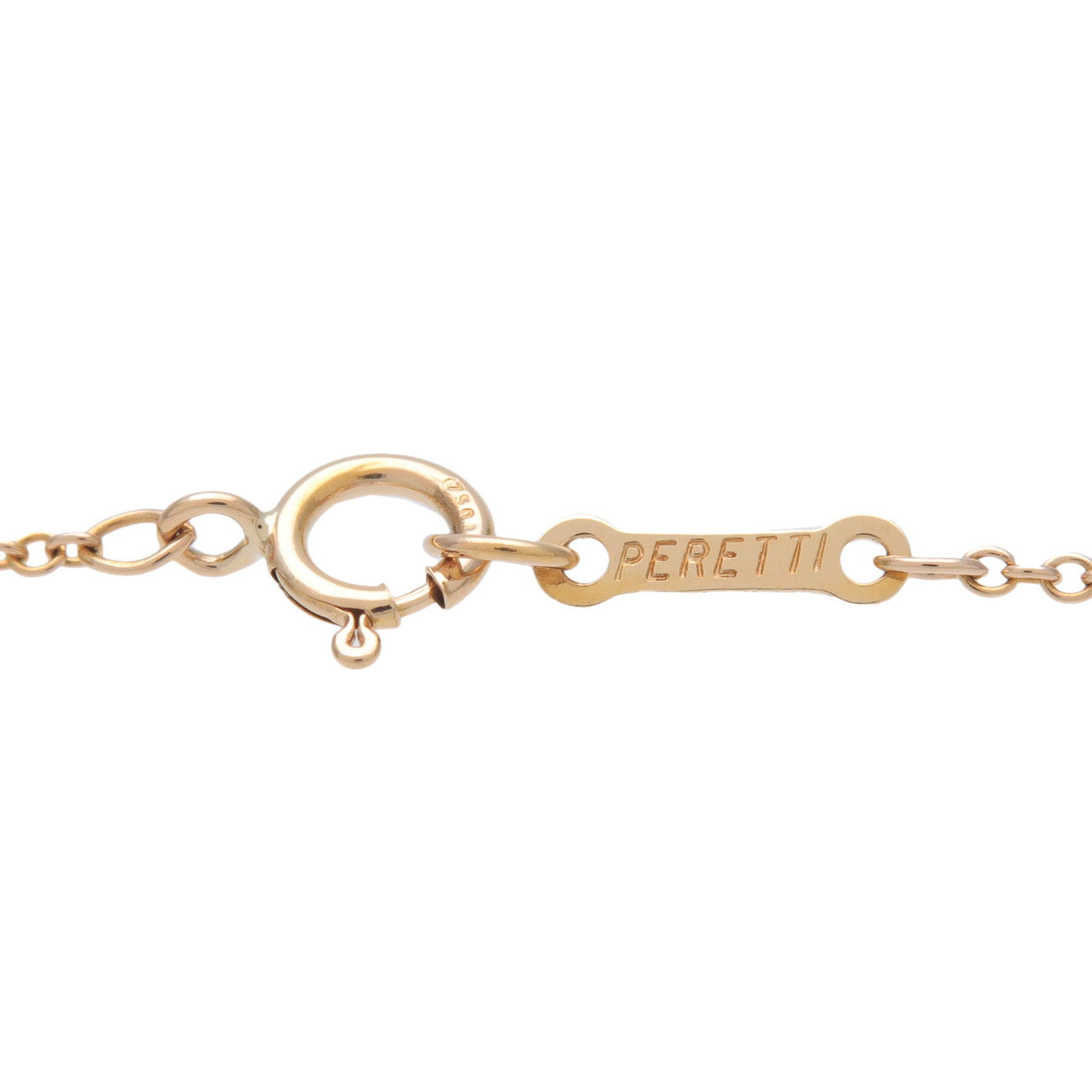 Tiffany & Co Bean Necklace Small K18 750YG Yellow Gold