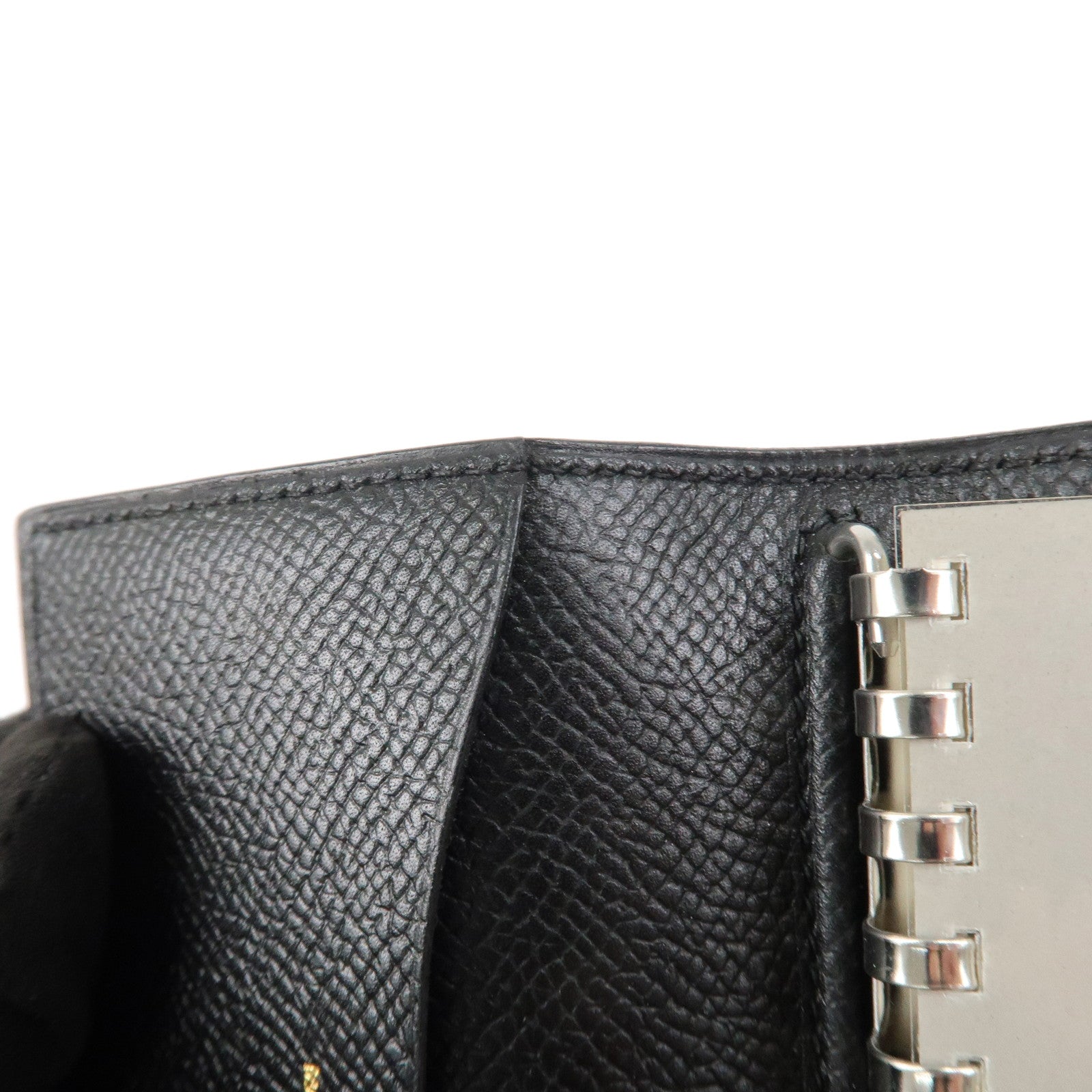 HERMES Agenda PM Epsom Leather Planner Cover Black Used