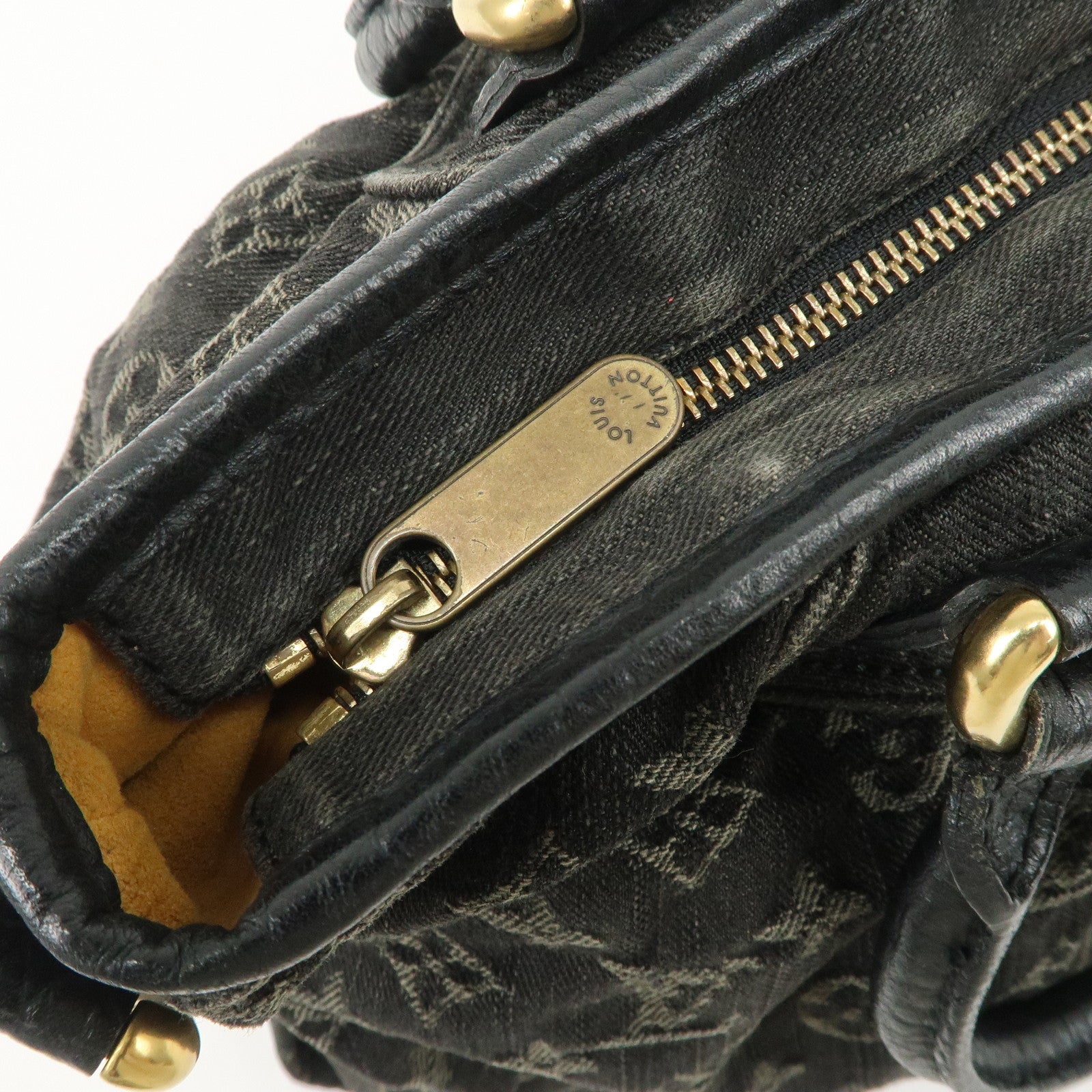 Louis Vuitton Monogram Denim Neo Cabby MM 2Way Bag Noir M95351