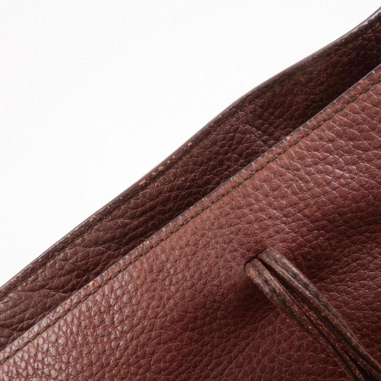 CELINE Bittersweet Leather Shoulder Bag Hand Bag Tote Bag Brown