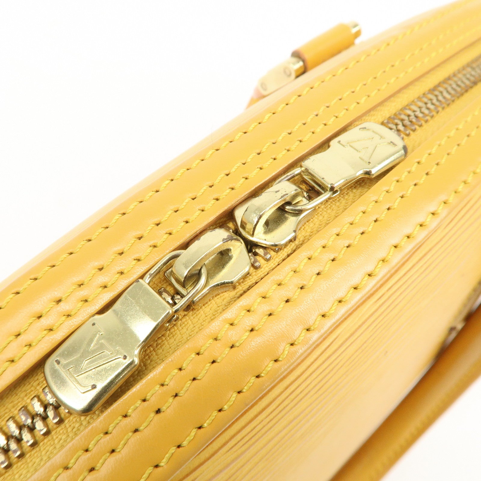 Louis Vuitton Epi Leather Jasmine Hand Bag Tassilli Yellow M52089