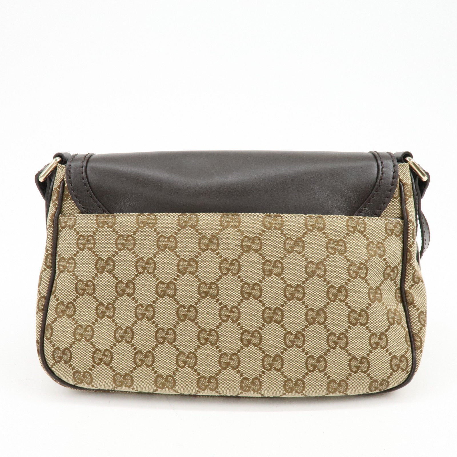 GUCCI Sukey Interlocking G GG Canvas Leather Shoulder Bag 308452