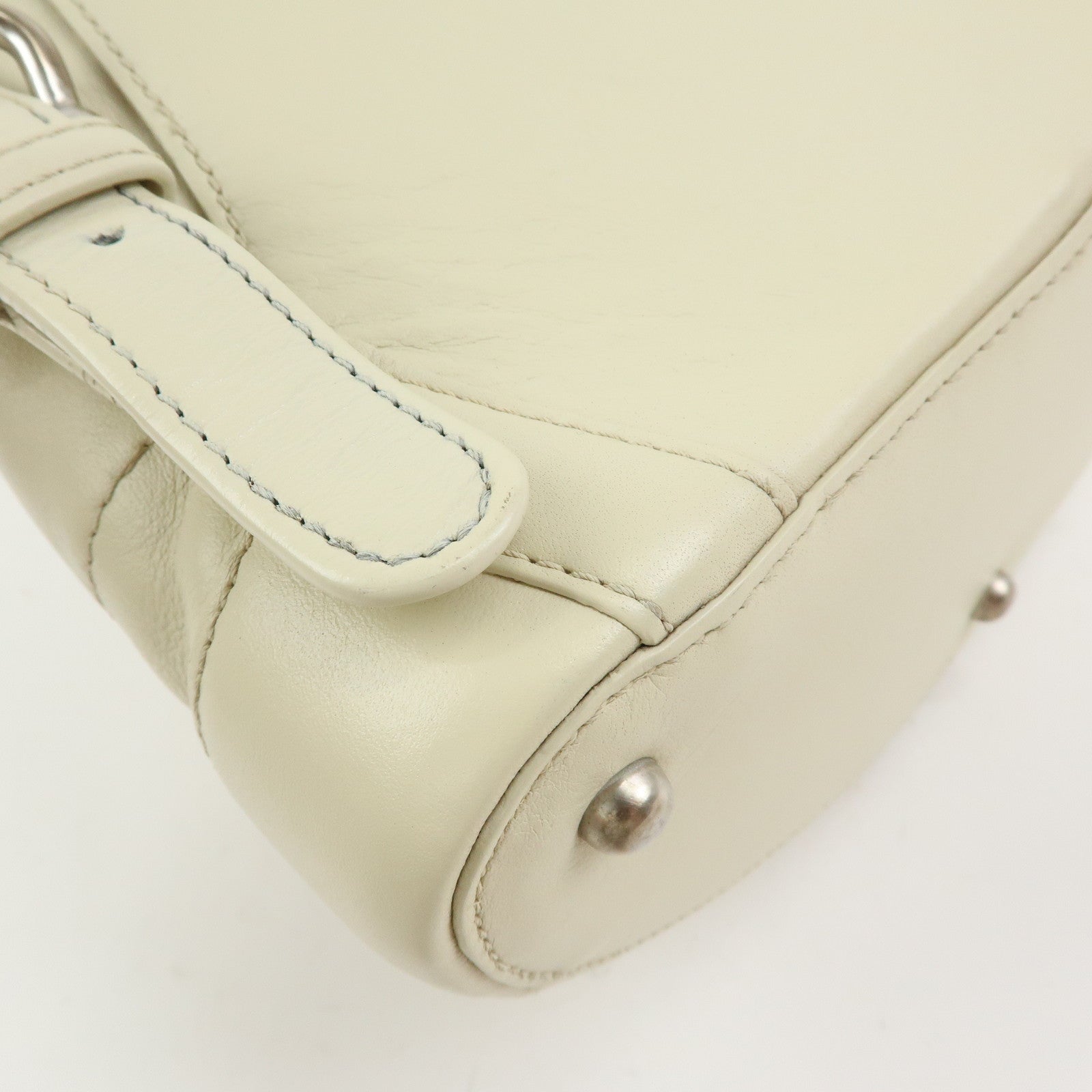 LOEWE Anagram Anton Leather Backpack Rucksuck Ivory