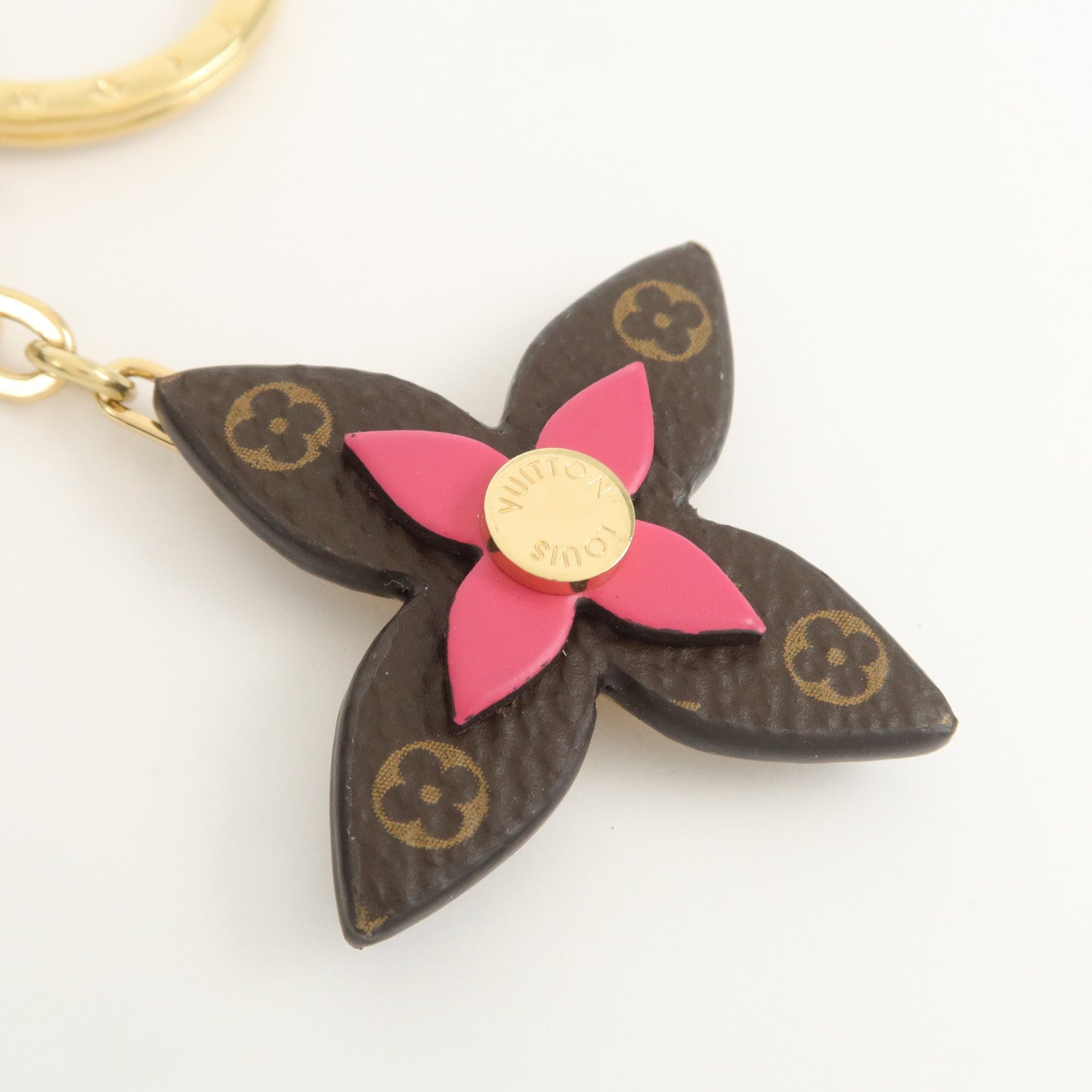 Louis Vuitton Porte Cles Blooming Flower Bag Charm Key Chain M63084