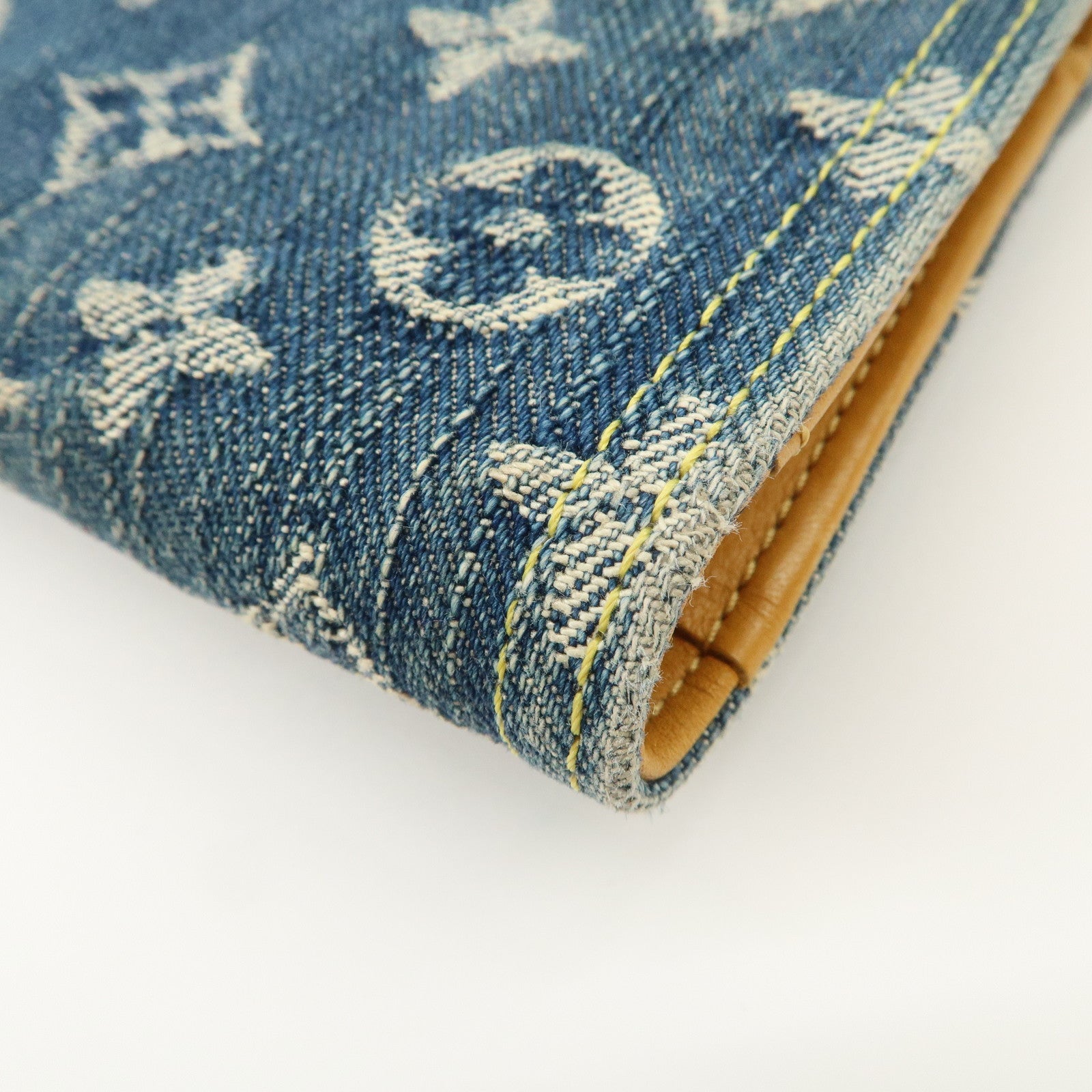 Louis Vuitton Monogram Denim Portefeuille Amelia Wallet Blue M95511 Used