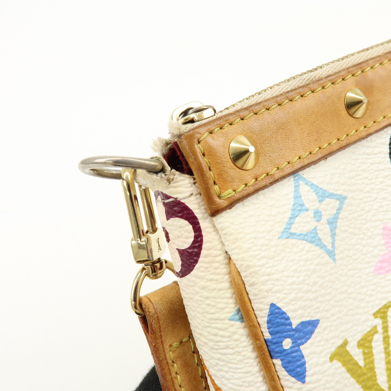 Louis Vuitton Monogram Multicolor Pochette Accessoires Blanc M92649