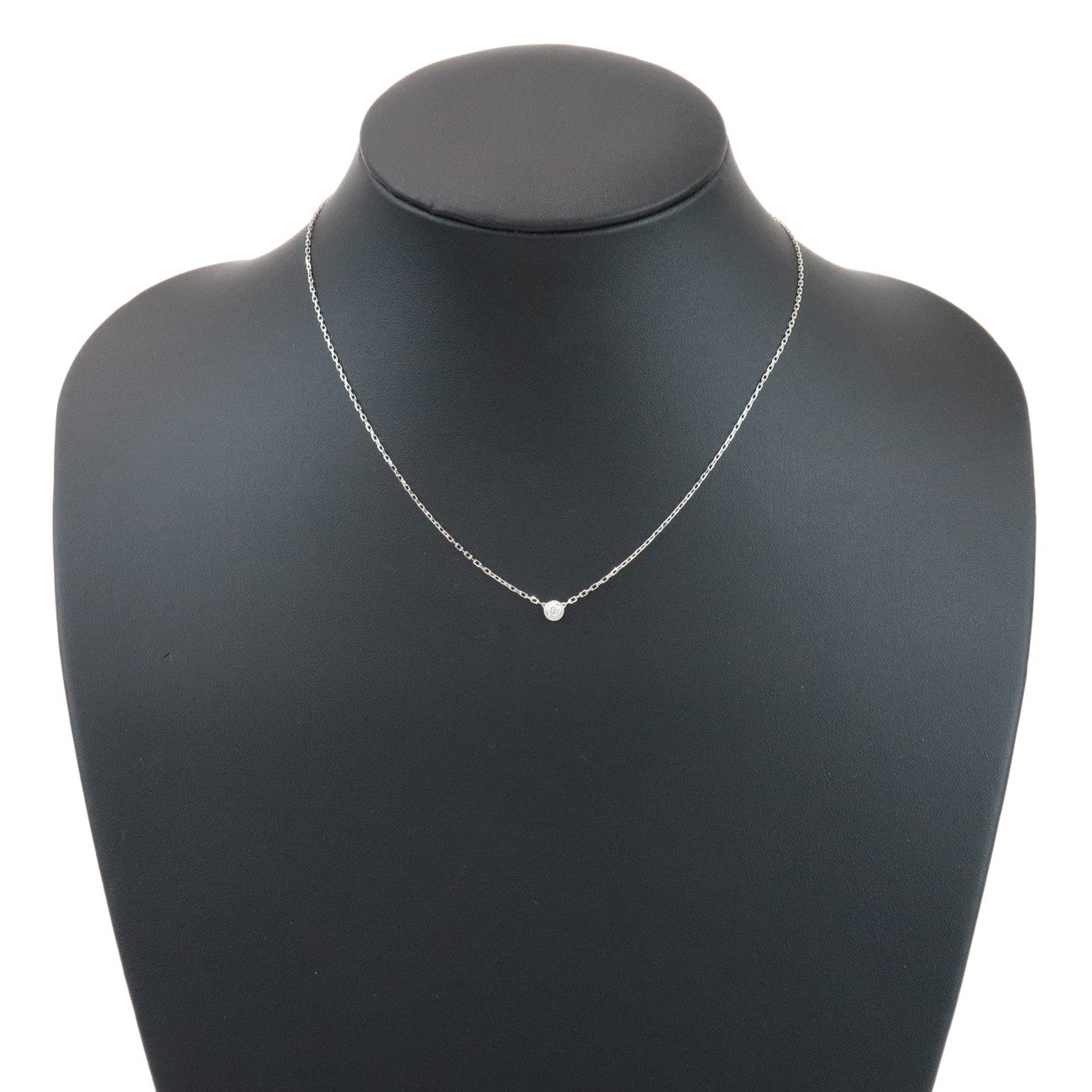 Cartier D'amour 1P Diamond Necklace SM 0.09ct K18 750WG White Gold