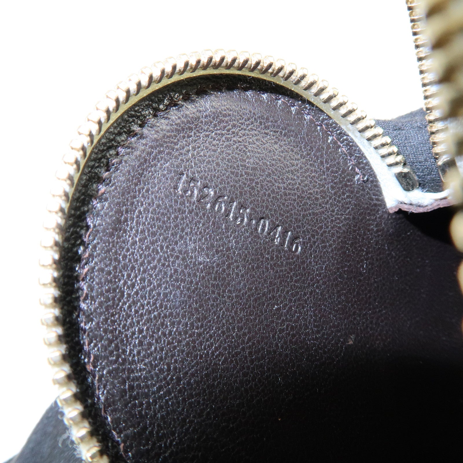 GUCCI Lovely Heart GG Canvas Leather Coin Case Brown Ivory 152615