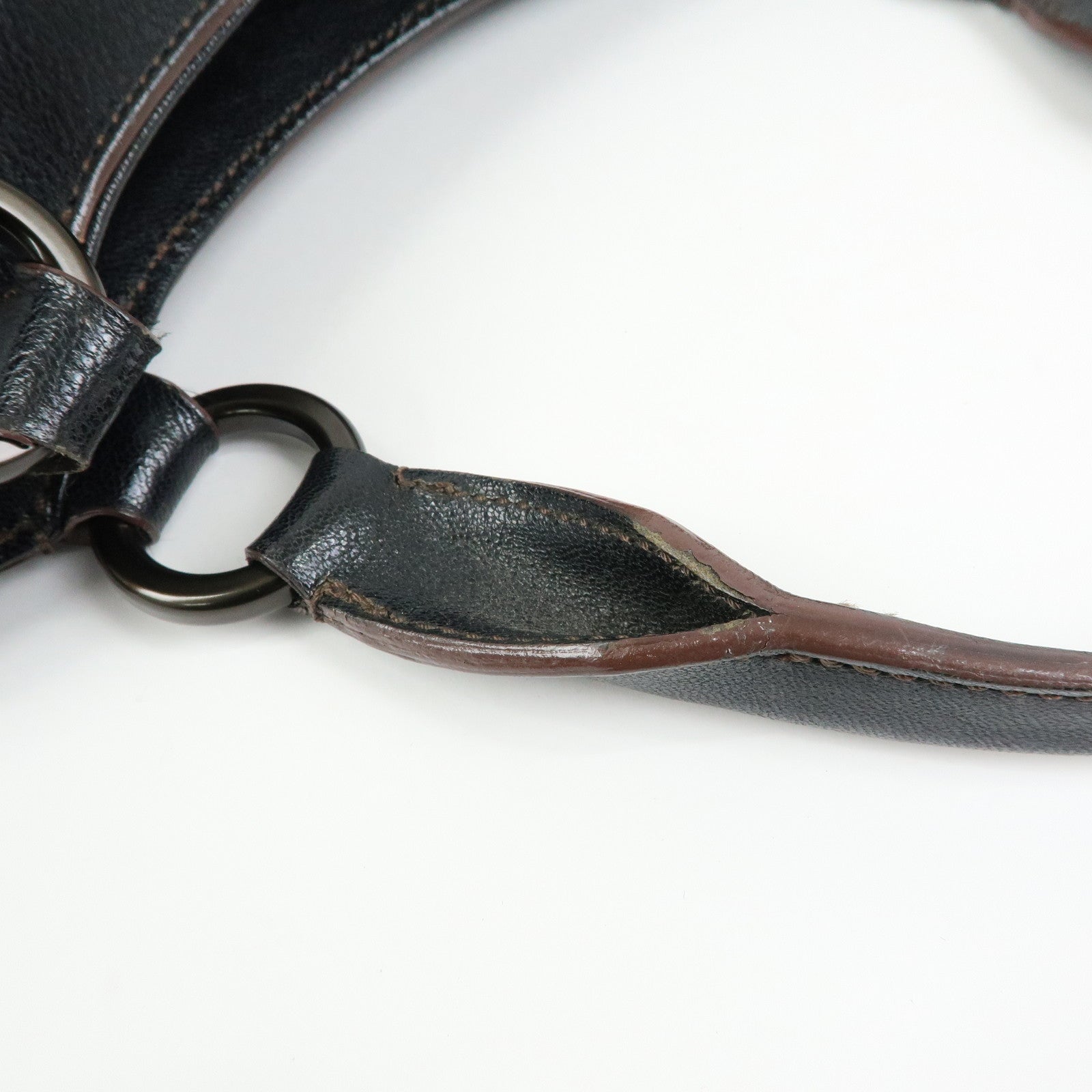 Cartier Marcello de Cartier Leather Hand Bag Tote Bag Black