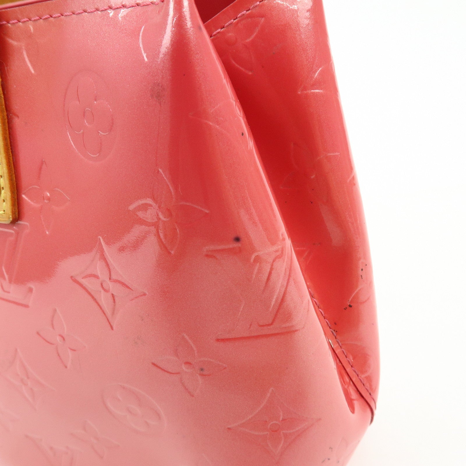 Louis Vuitton Monogram Vernis Reade PM Hand Bag Framboise M9132F