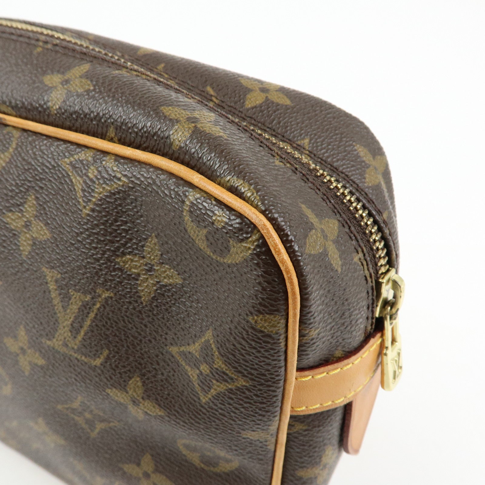 Louis Vuitton Monogram Compiegne 28 Pouch Clutch Bag Brown M51845