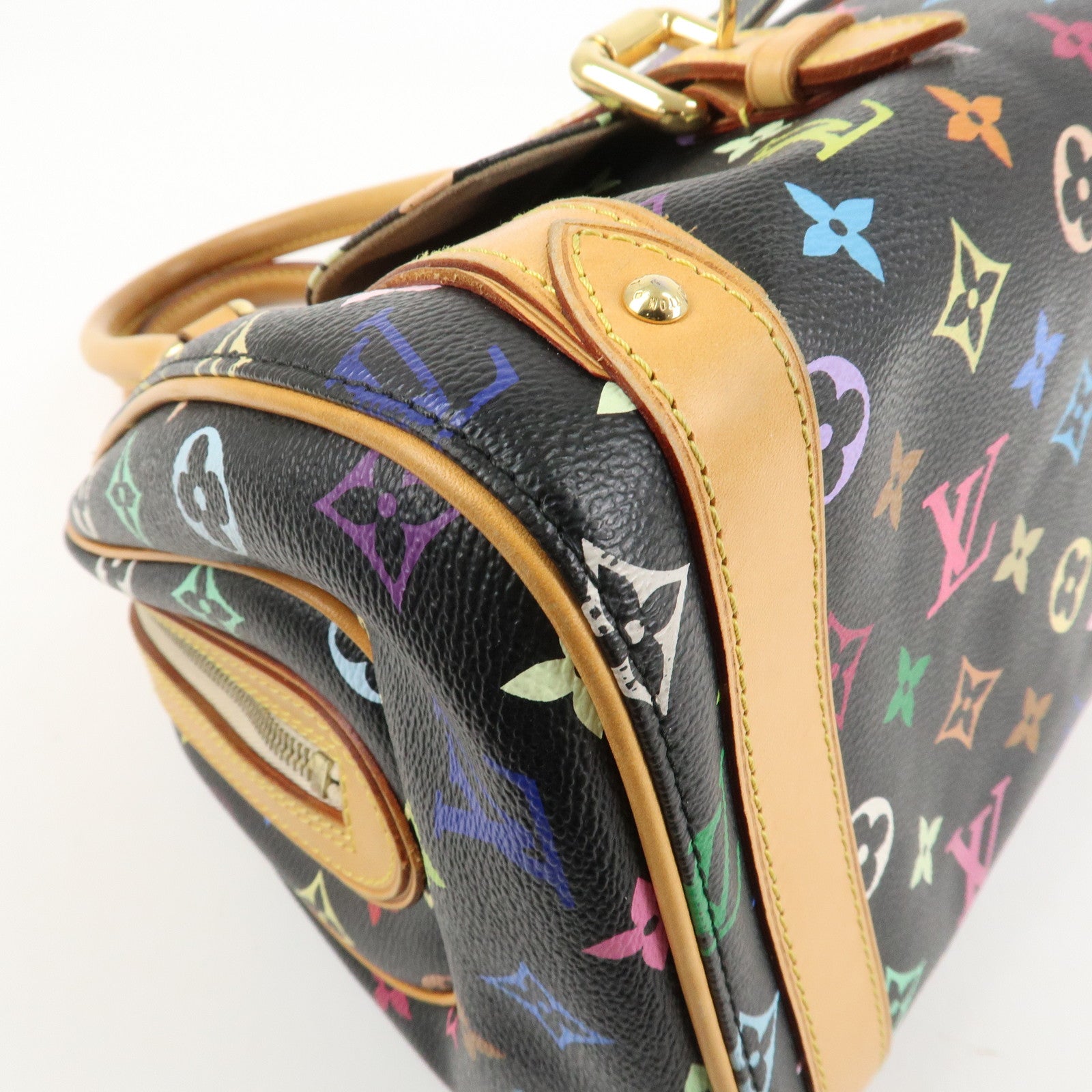 Louis Vuitton Monogram Multicolor Priscilla Hand Bag Noir M40097