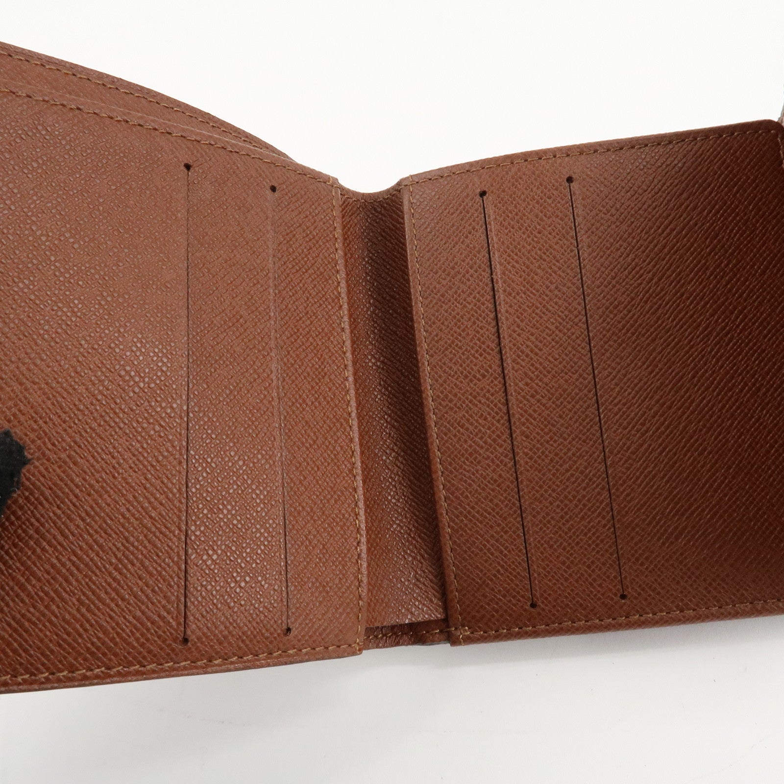 Louis Vuitton Monogram Porte Monnaie Billet Carte Credit Wallet M61652 Used
