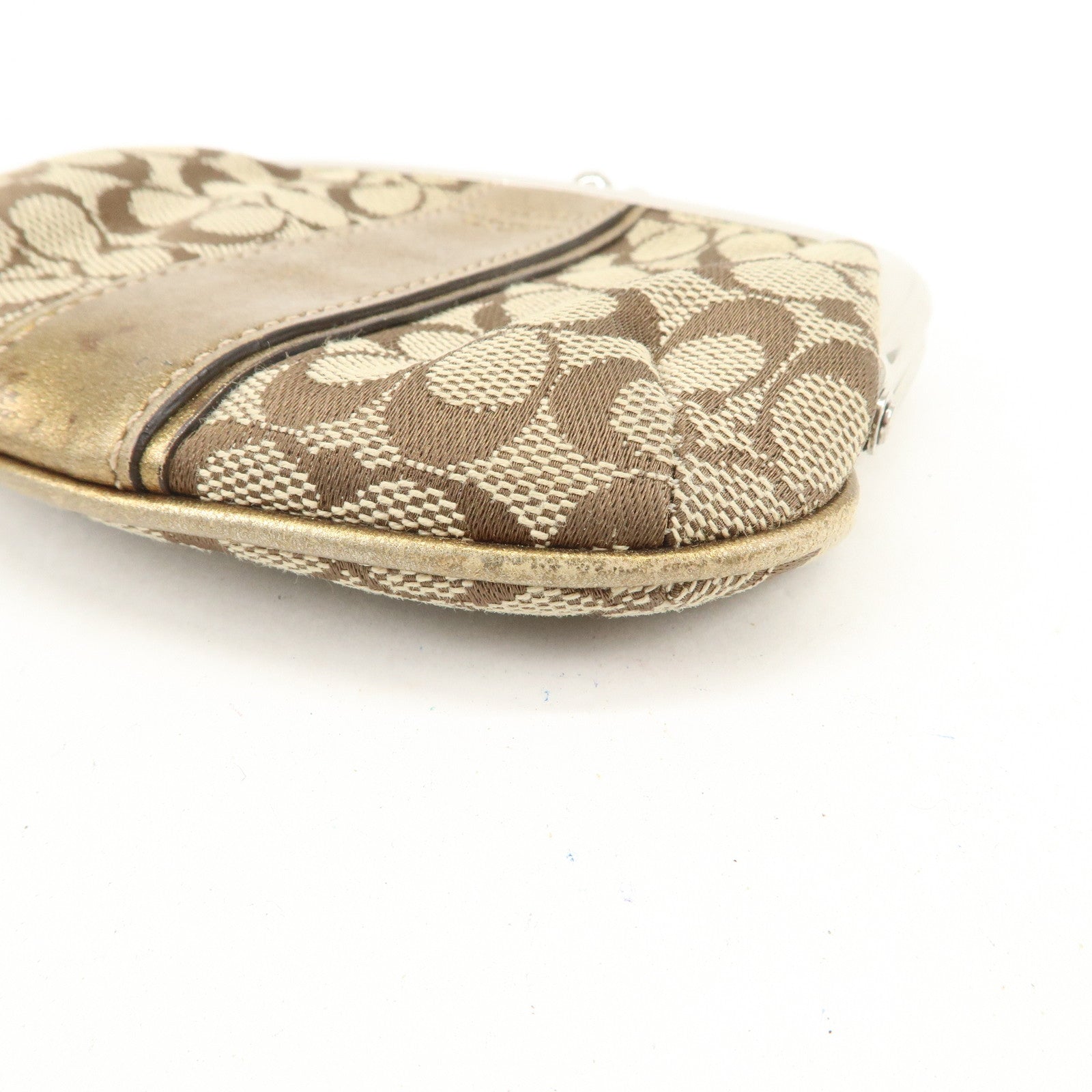 COACH Set of 5 Signature Op Art PVC Leather Wallets Card Coin Case